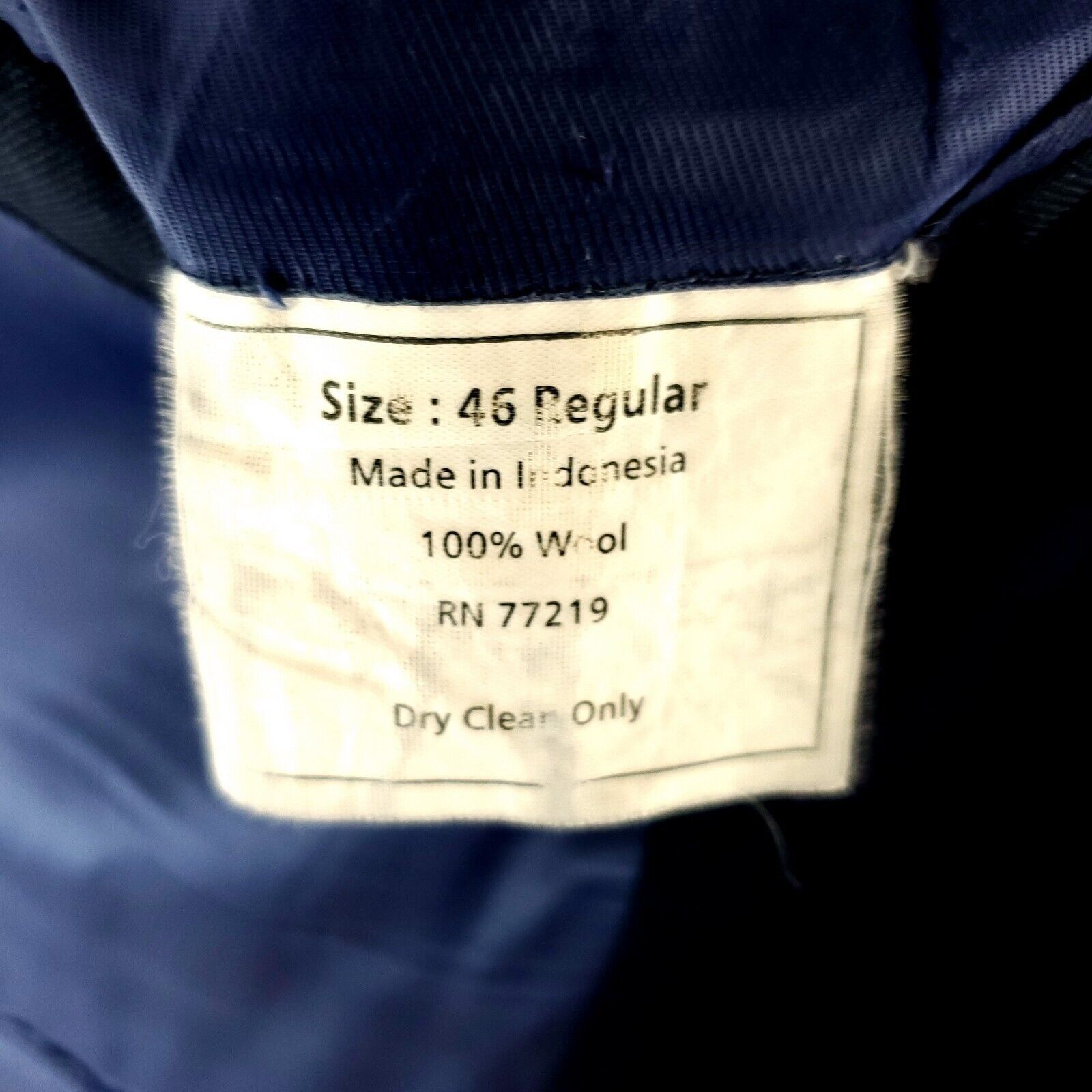 Pronto Uomo Pronto Uomo Platinum Wool 2 Button Blazer 44S Blue Sharkskin Size 44S - 8 Thumbnail
