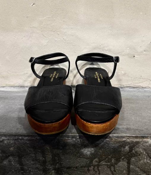 Tricot Comme des Garcons tricot COMME des GARÇONS 1990s Wooden Panel Leather Shoes Size US 6.5 / IT 36.5 - 4 Thumbnail