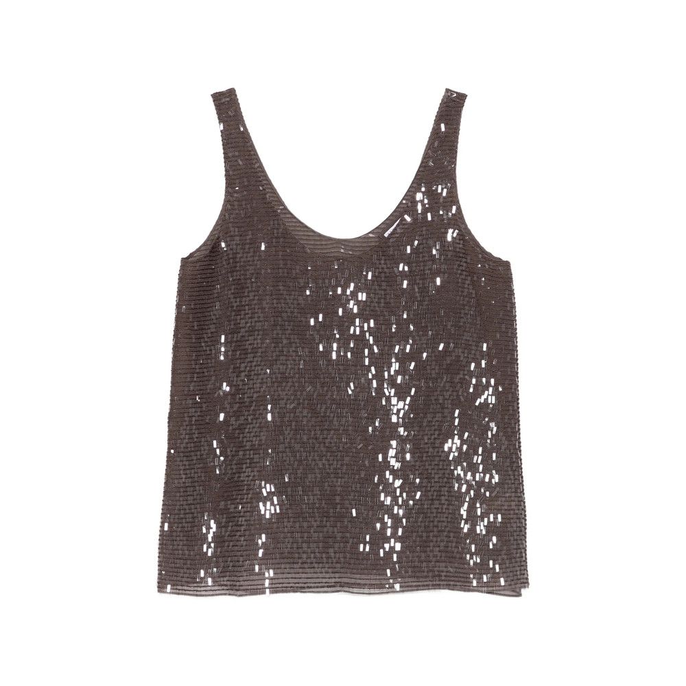 Brunello Cucinelli Brunello Cucinelli BROWN Tops - Vests & Tank Tops Size S / US 4 / IT 40 - 1 Thumbnail