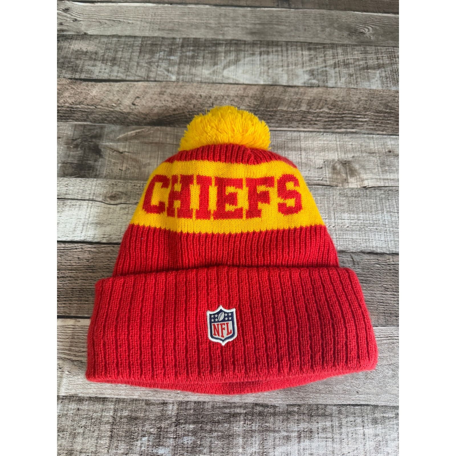 New Era Kansas City Chiefs NFL Football New Era Winter Beanie Size ONE SIZE - 4 Thumbnail