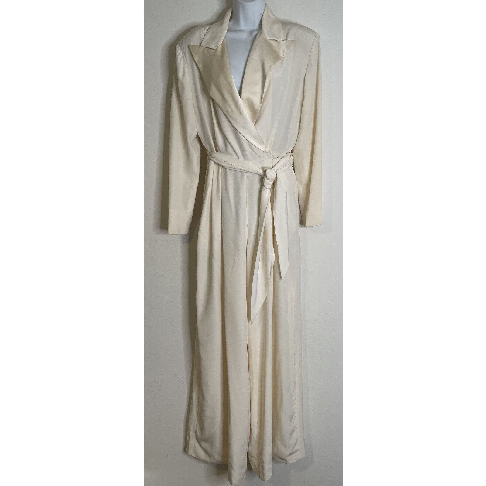 Ralph Lauren Purple Label Polo Ivory Silk Jumpsuit Womens 12