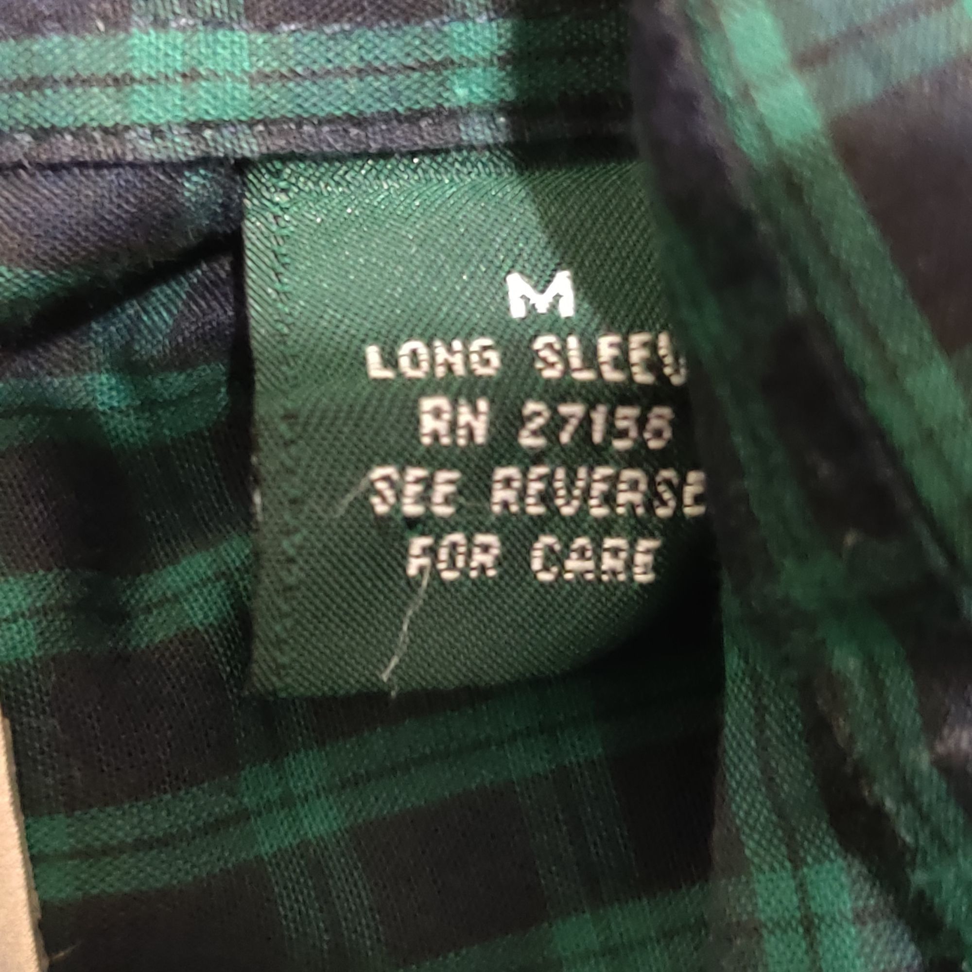 Bill Blass Bill Blass M Button Down Shirt Green Navy Plaid Long Sleeve Size US M / EU 48-50 / 2 - 4 Thumbnail