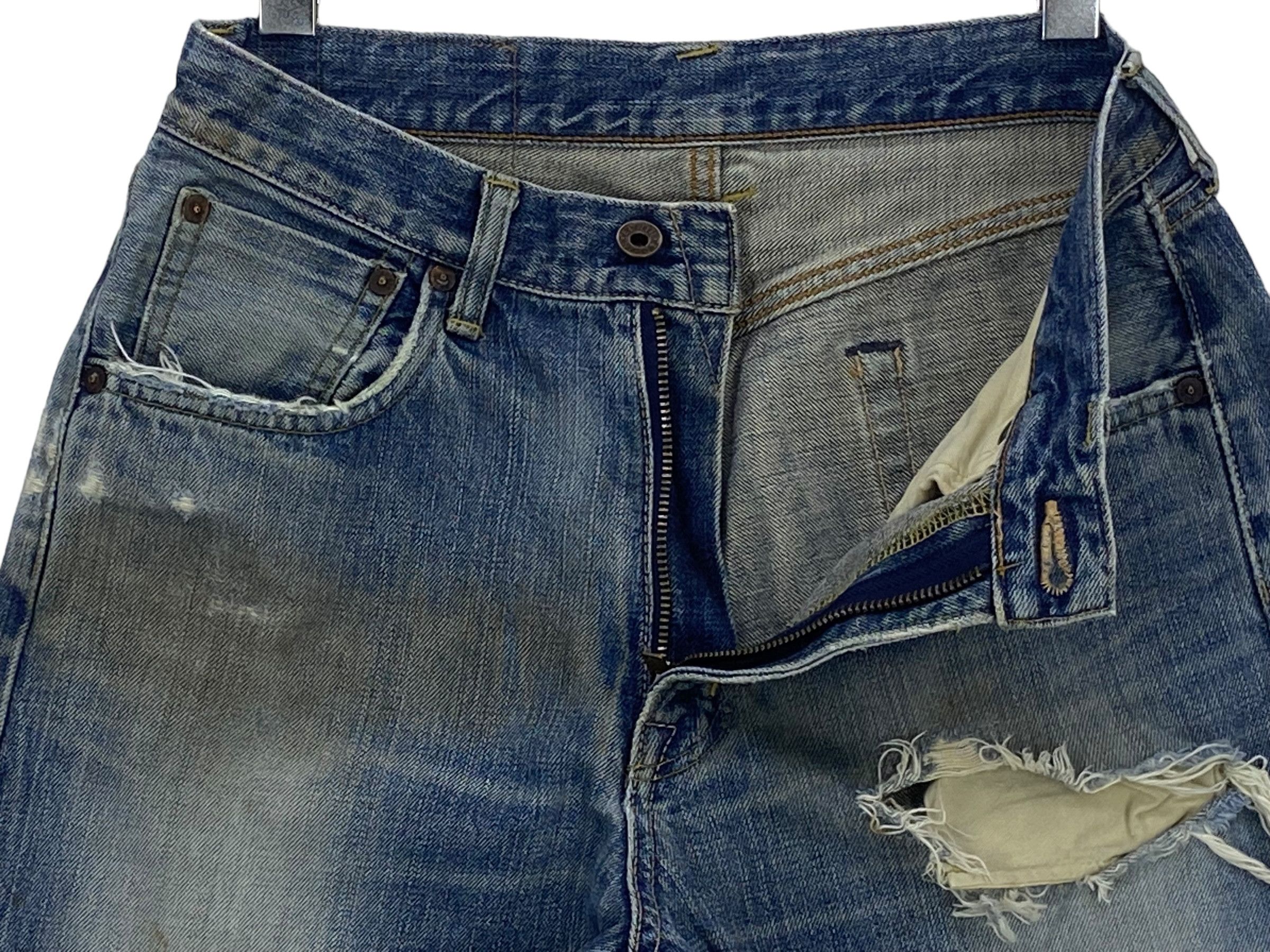Edwin × Vintage Edwin Selvedge Denim Japanese Distressed Pants Japan Made Size US 29 - 8 Thumbnail