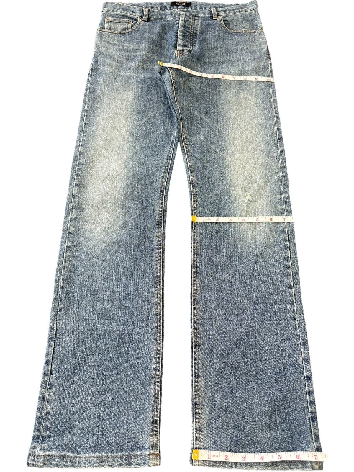 Burberry Vintage Burberry Black Label Faded Straight Leg Jeans Size US 31 - 8 Thumbnail