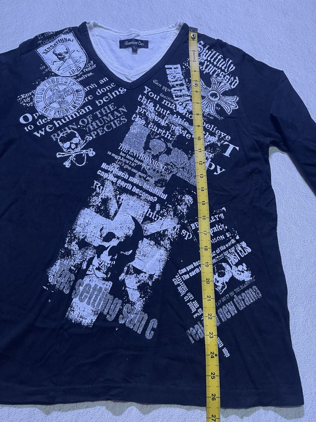 Japanese Brand Y2K BEAUMONT CARR long sleeve tshirt Size US M / EU 48-50 / 2 - 7 Thumbnail