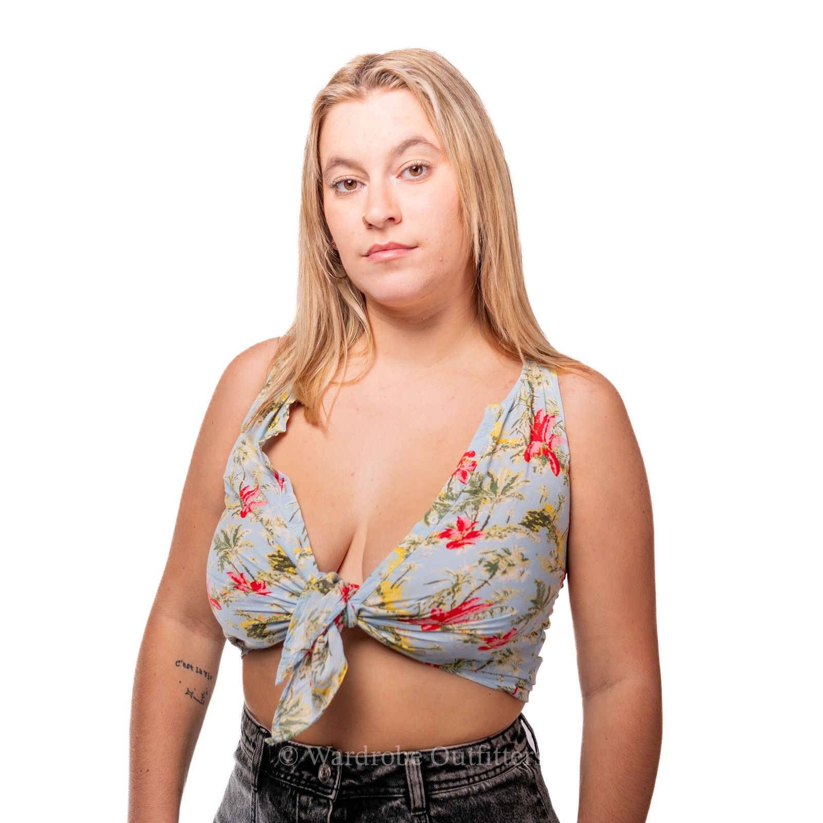 Zara Zara Floral Tie Front Halter Top Size S / US 4 / IT 40 - 2 Thumbnail