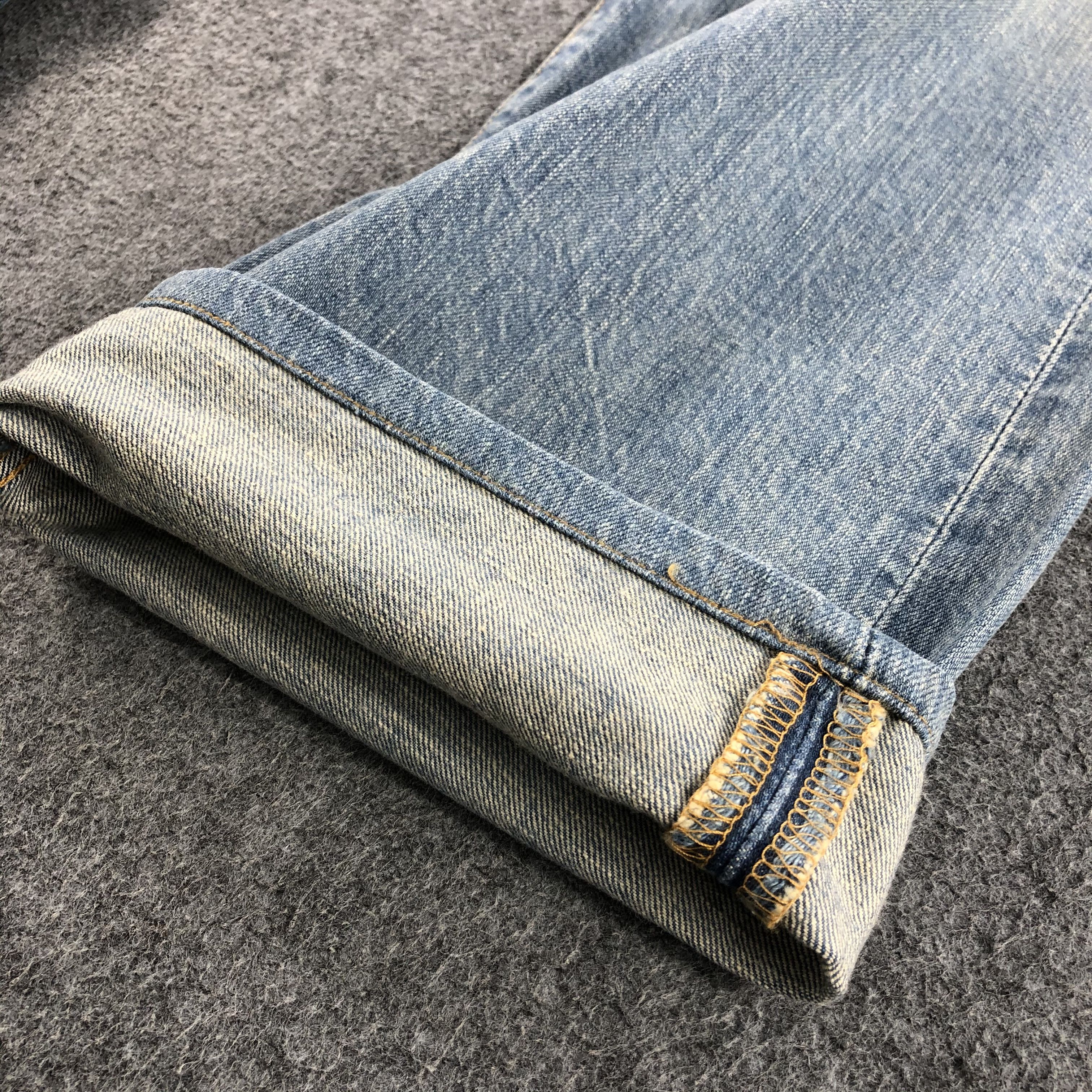 Levi's Vintage Levis 501 Jeans Stone Washed Distressed Denim KJ399 Size US 34 / EU 50 - 6 Thumbnail
