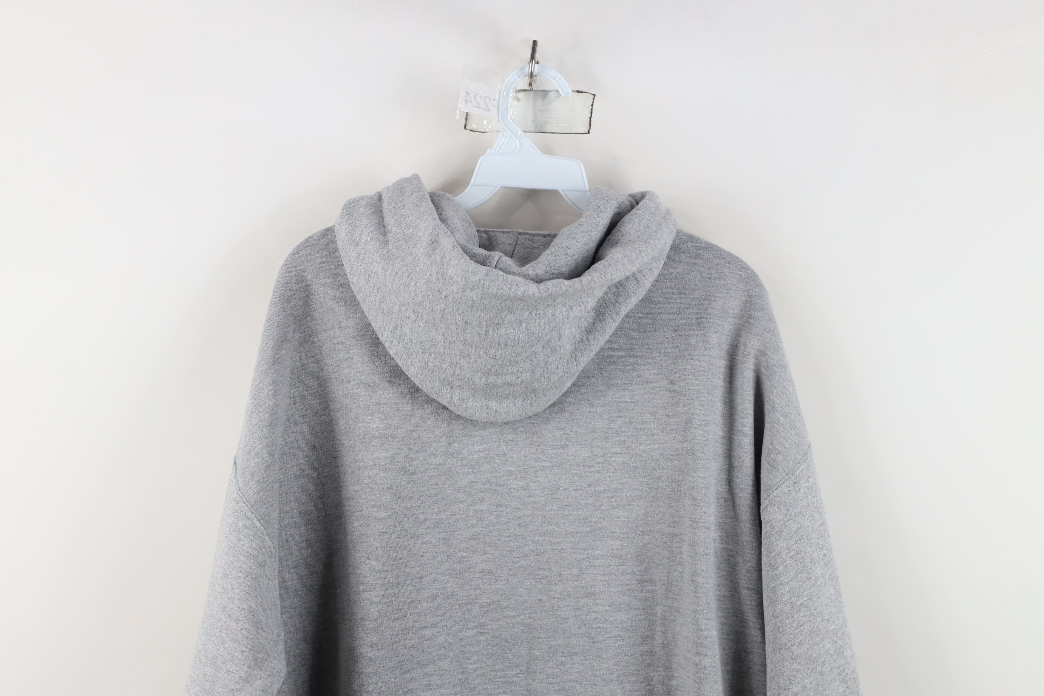 Vintage Vintage 90s Streetwear Blank Hoodie Sweatshirt Heather Gray Size US XL / EU 56 / 4 - 10 Thumbnail