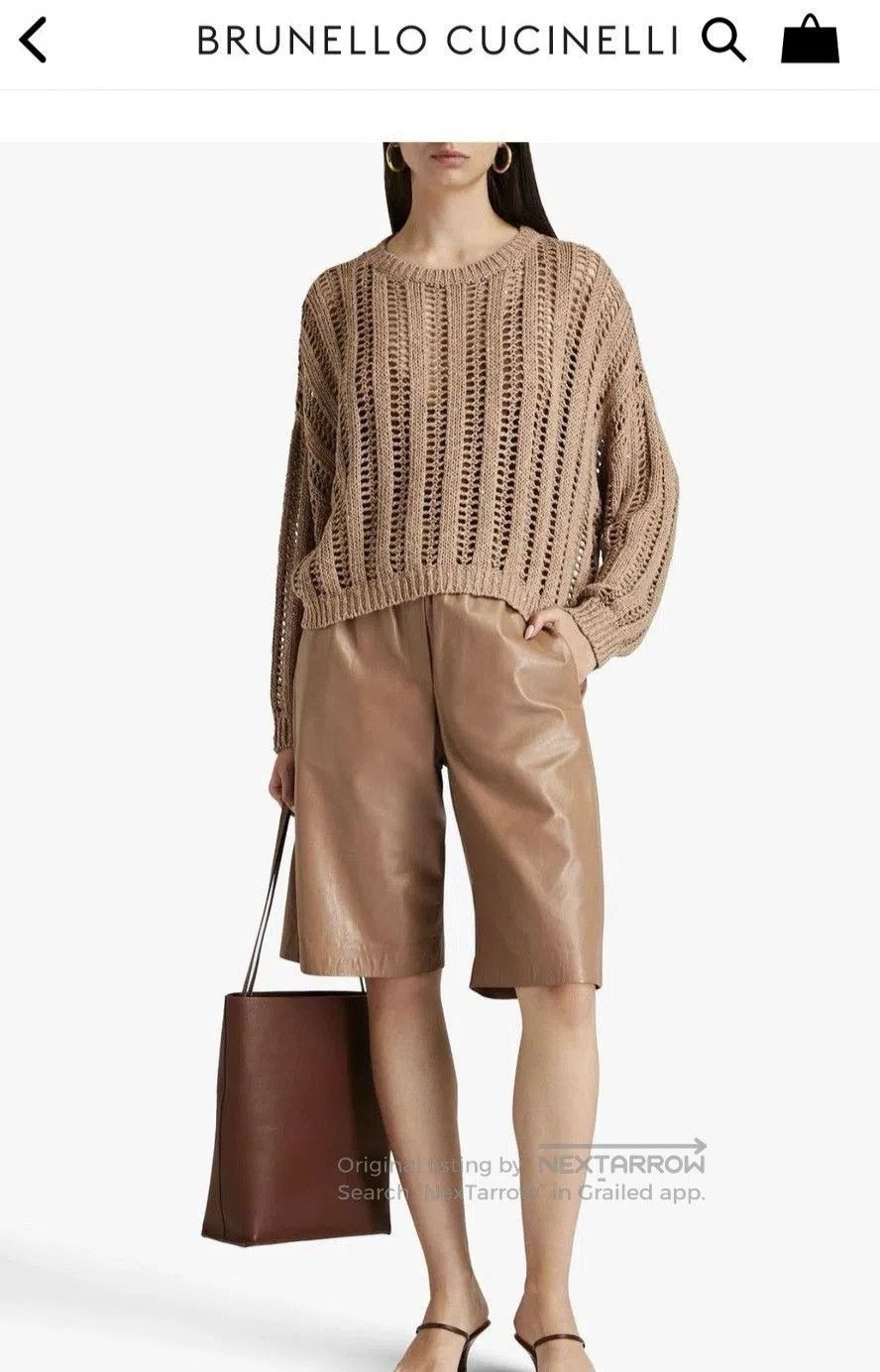 Brunello Cucinelli Brunello Cucinelli Sequin Knit Sweater. Size US XS / EU 42 / 0 - 8 Thumbnail