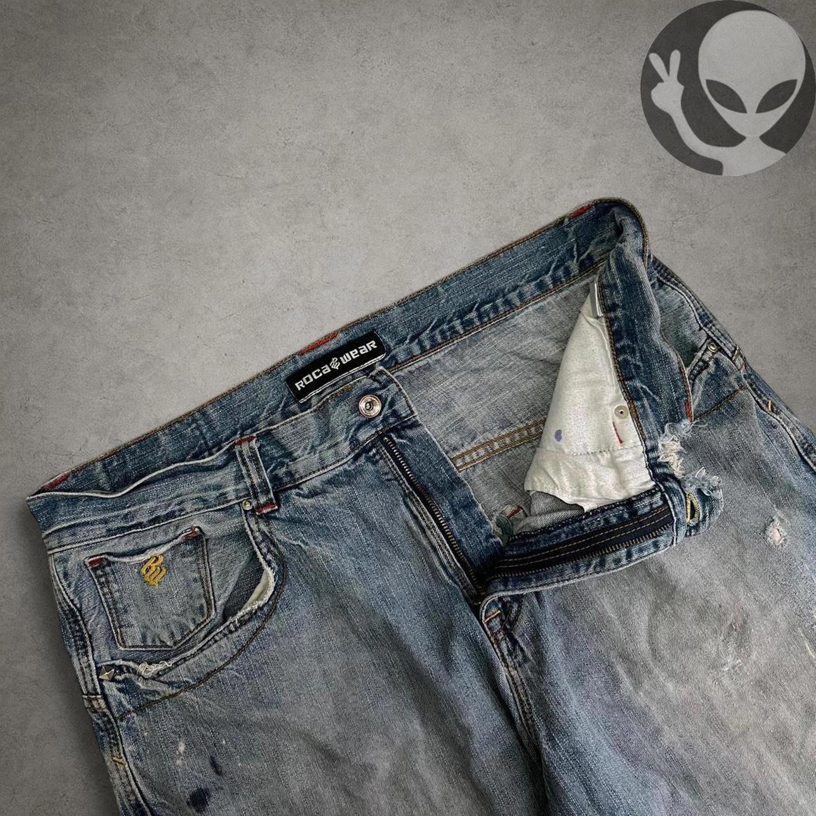 Rocawear Roca Wear Denim Shorts adult 38 blue vintage streetwear Size US 38 / EU 54 - 7 Thumbnail