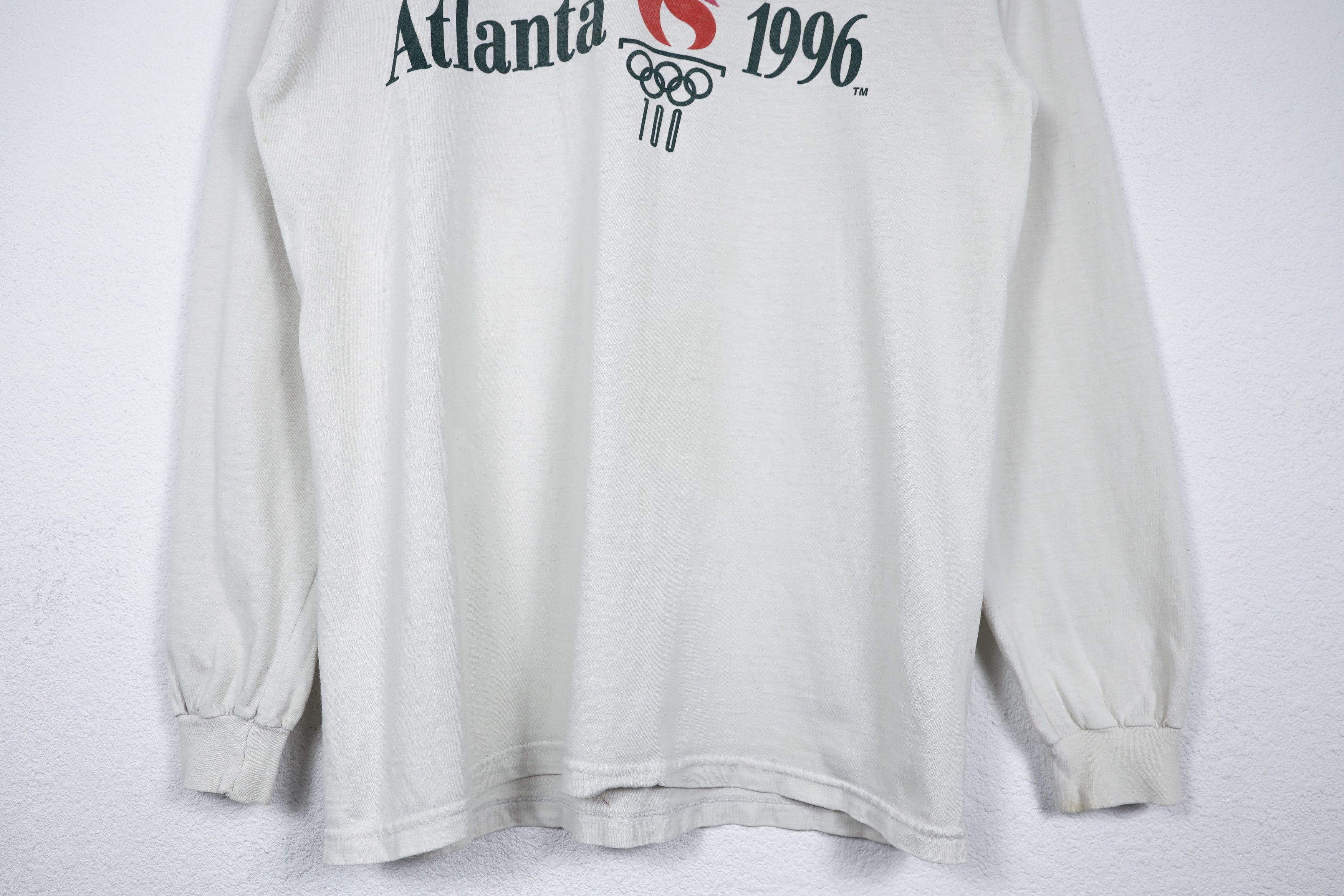 USA Olympics Vintage Atlanta USA 1996 Olympics Long Sleeve Tee Tshirt 90s Size US S / EU 44-46 / 1 - 3 Thumbnail