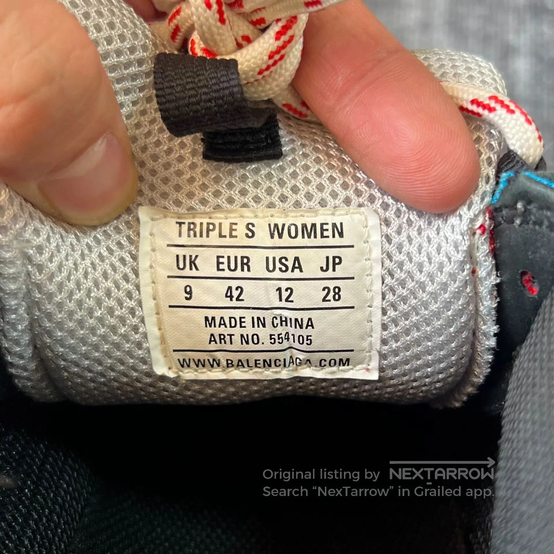 Balenciaga Balenciaga Triple S Red Blue Grey Sneakers. Size US 10 / EU 43 - 6 Thumbnail