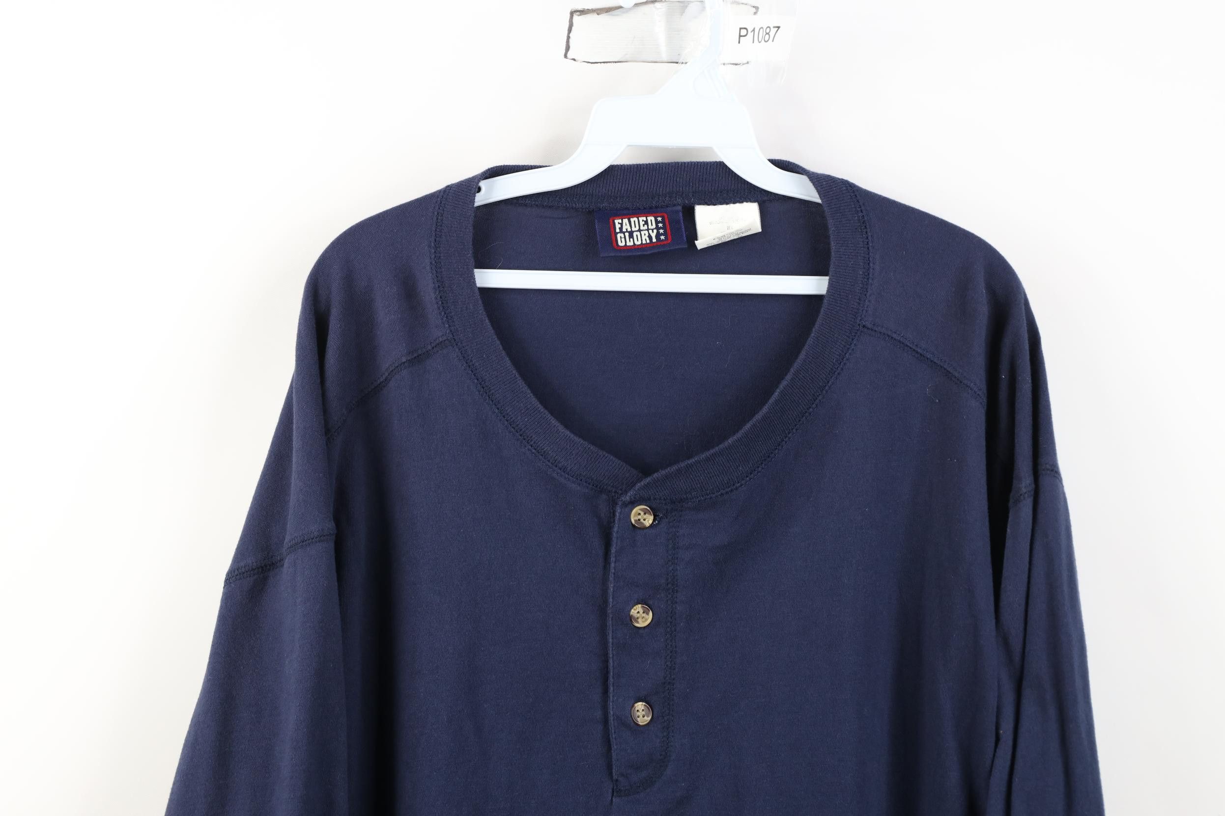 Vintage Vintage 90s Streetwear Heavyweight Long Sleeve T-Shirt Size US XXL / EU 58 / 5 - 2 Thumbnail