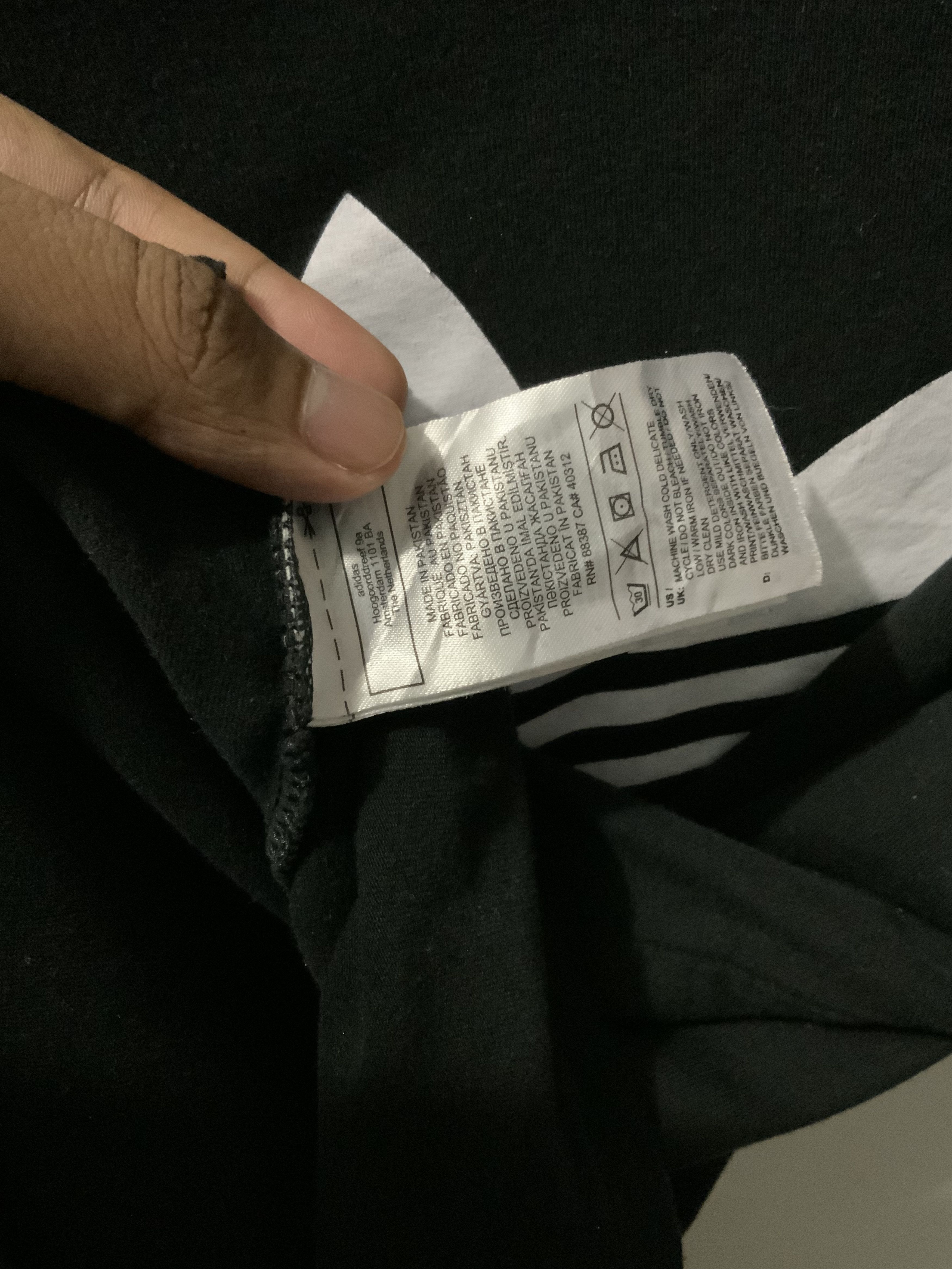 Adidas ADIDAS Big Logo Black Tee Size US S / EU 44-46 / 1 - 12 Thumbnail