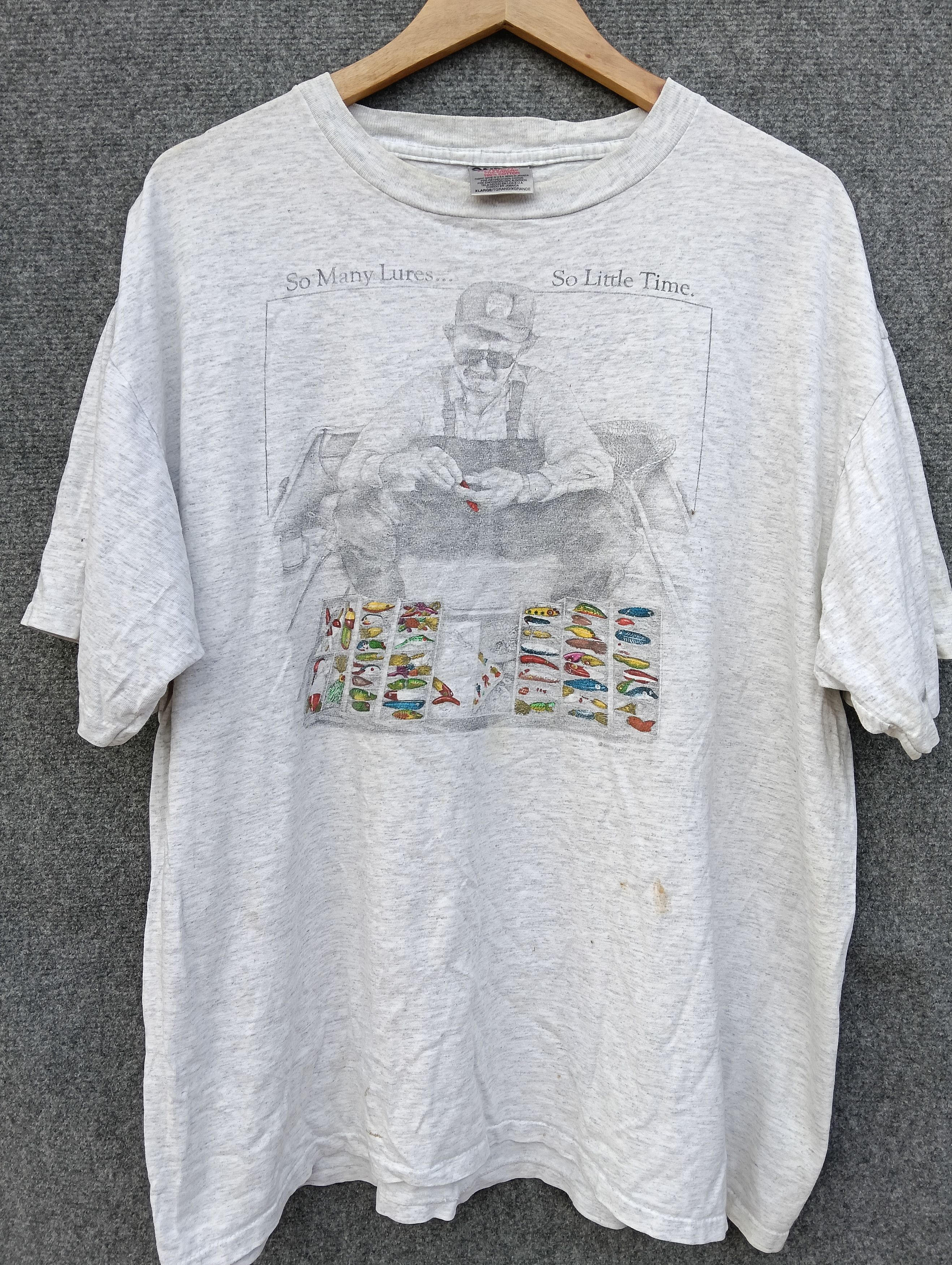 Vintage Vintage fishing Tshirt. Size US XL / EU 56 / 4 - 1 Thumbnail