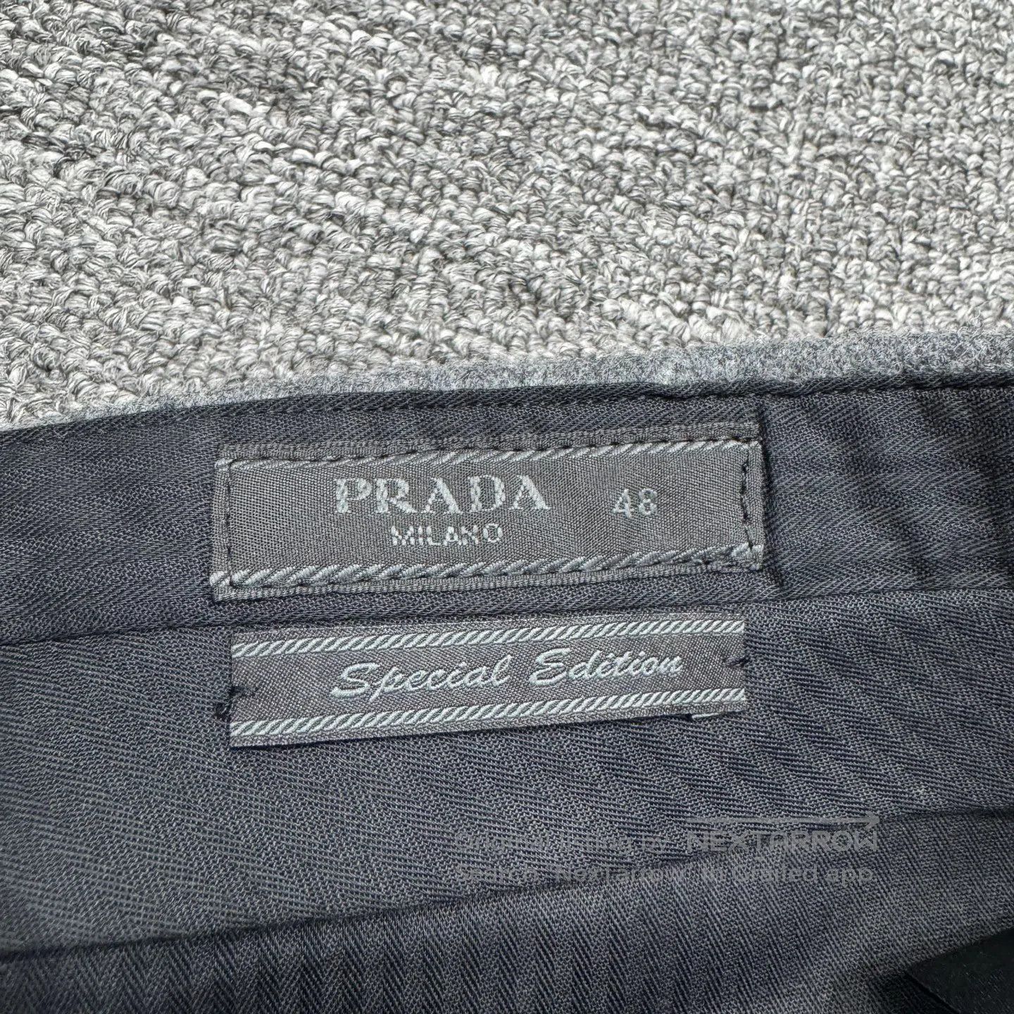 Prada Prada Broad-leg wool casual pants| Size US 32 / EU 48 - 3 Thumbnail