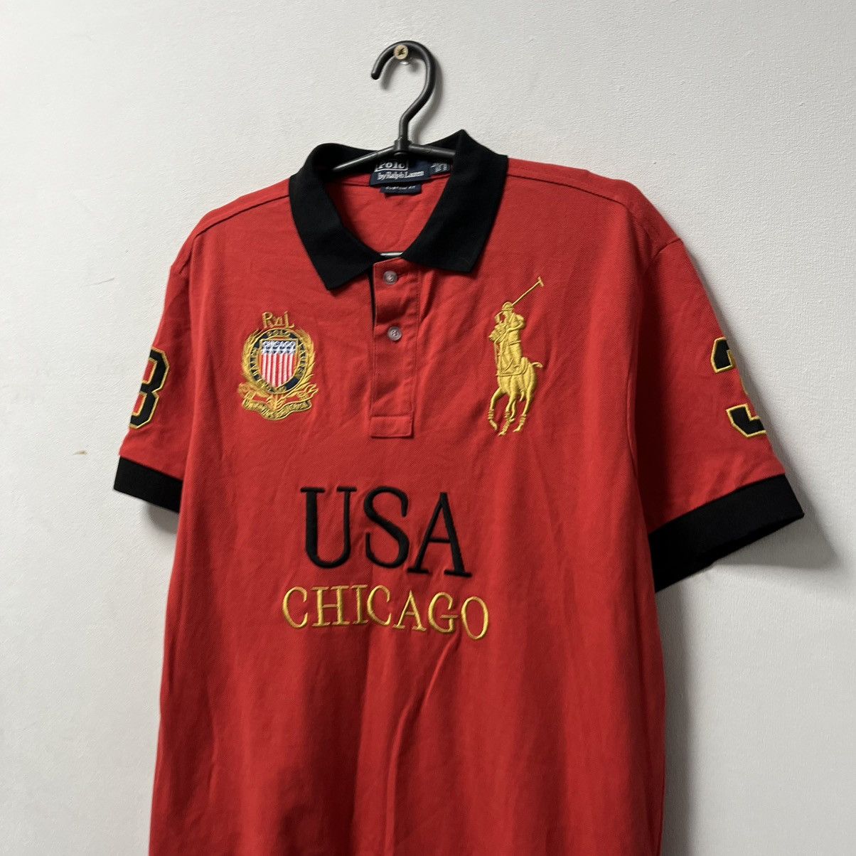Polo Ralph Lauren Vintage polo Ralph Lauren polo tshirt #3 Big Pony Size L Size US L / EU 52-54 / 3 - 3 Thumbnail
