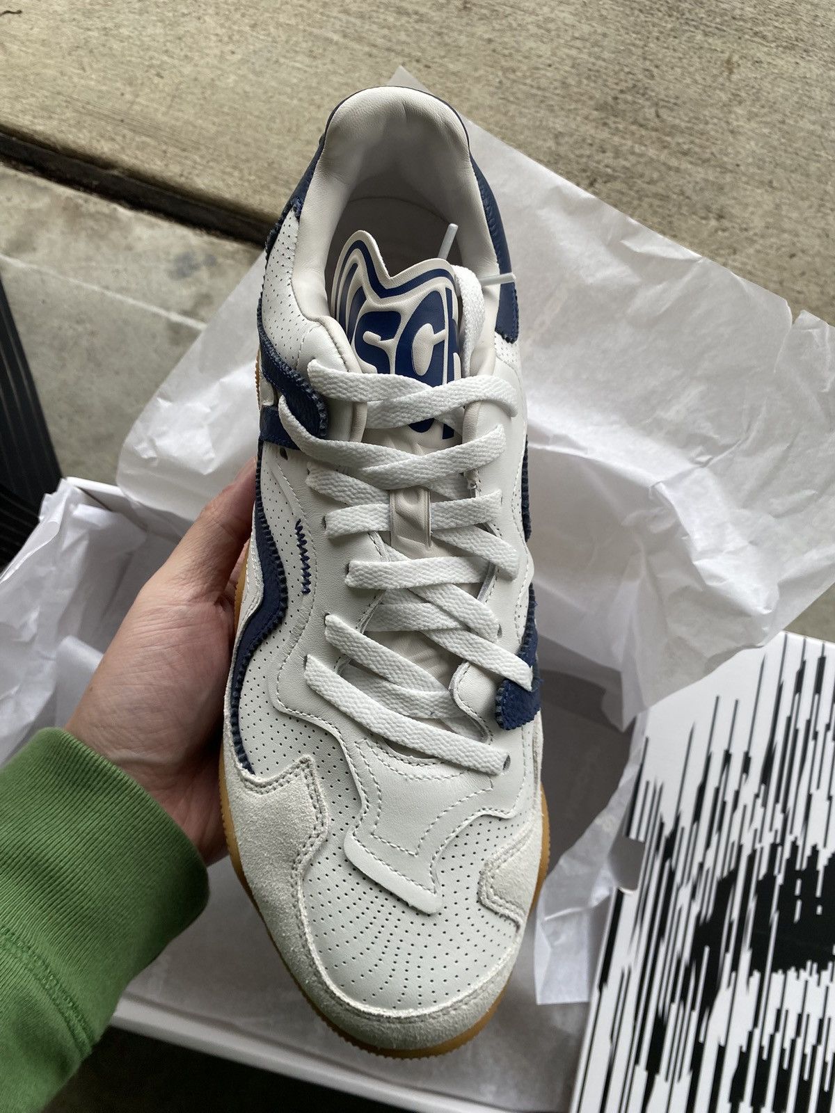 MSCHF MSCHF V2 Wav White Navy Size US 10 / EU 43 - 3 Thumbnail