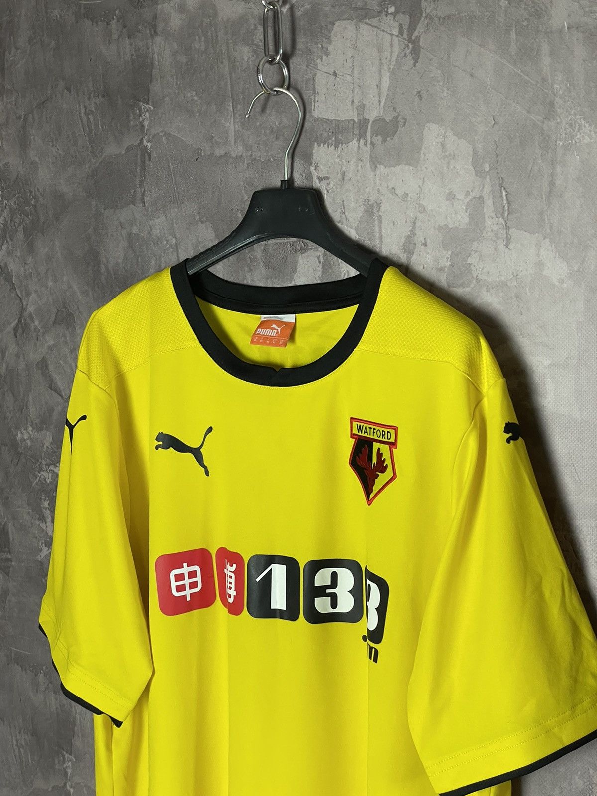 Puma × Vintage Black and Yellow Watford Puma Soccer Jersey Size US XL / EU 56 / 4 - 6 Thumbnail