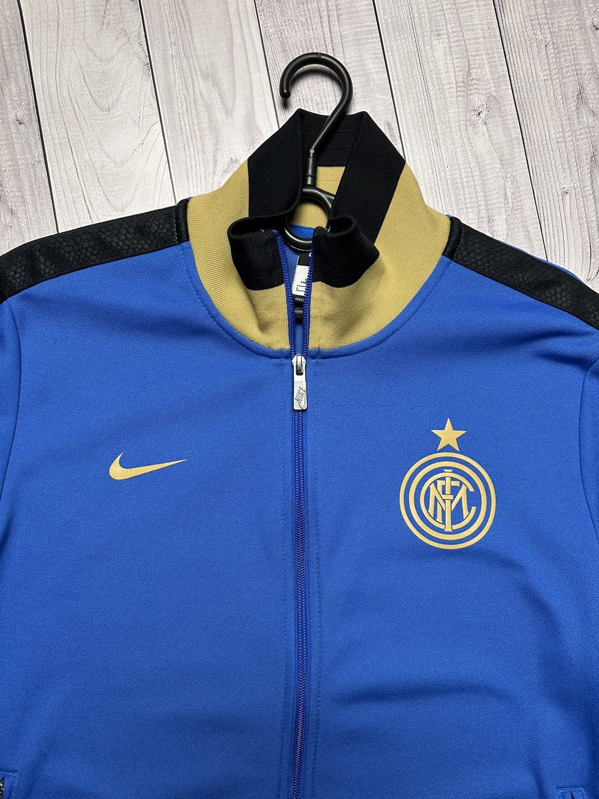 Nike × Vintage Vintage Nike Inter Milan track jacket blue rare. Size US L / EU 52-54 / 3 - 5 Thumbnail