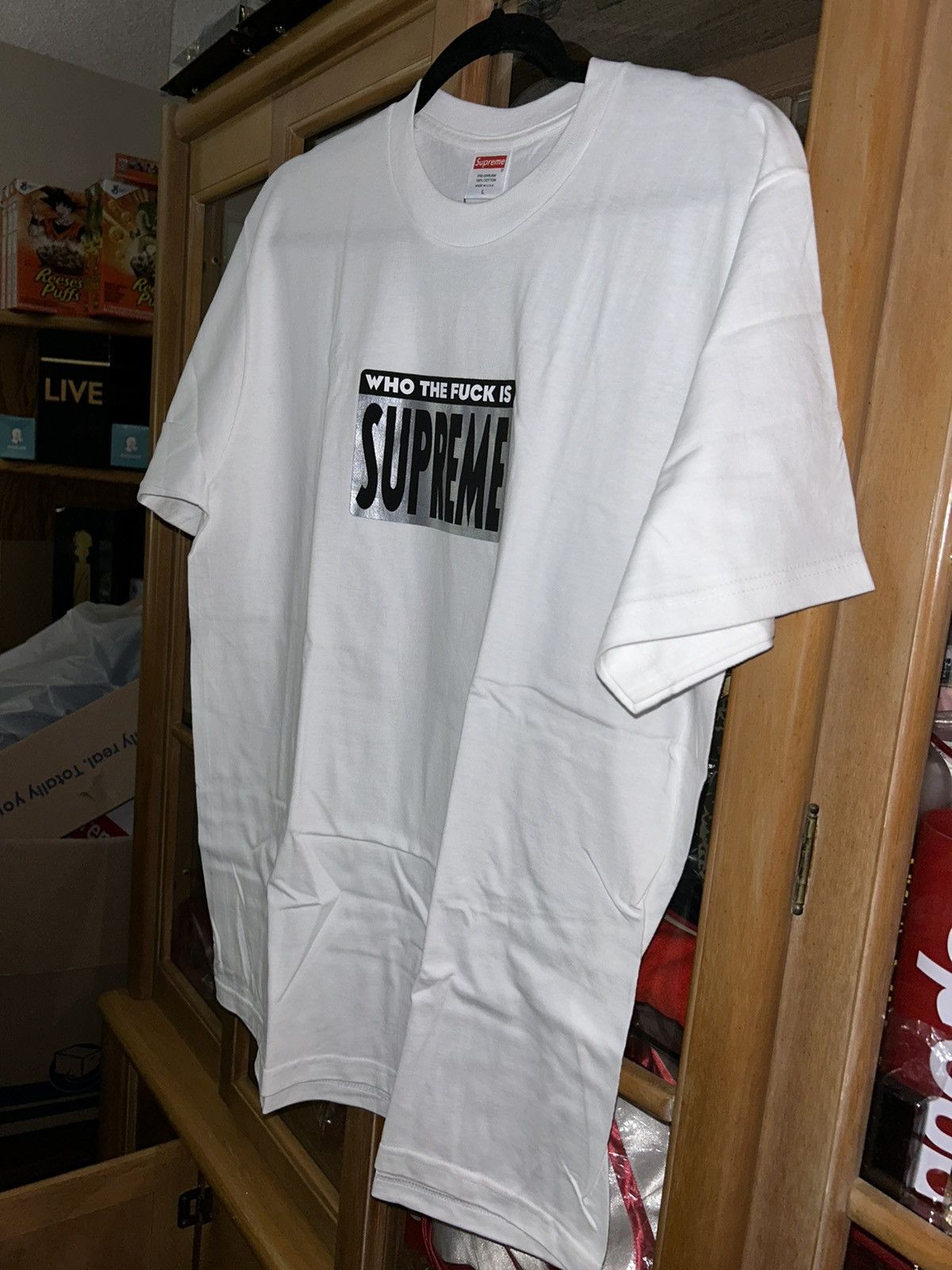 Supreme Supreme "Who The F@$&" Tee SS19 size Large NEW WITH TAGS Size US L / EU 52-54 / 3 - 2 Thumbnail