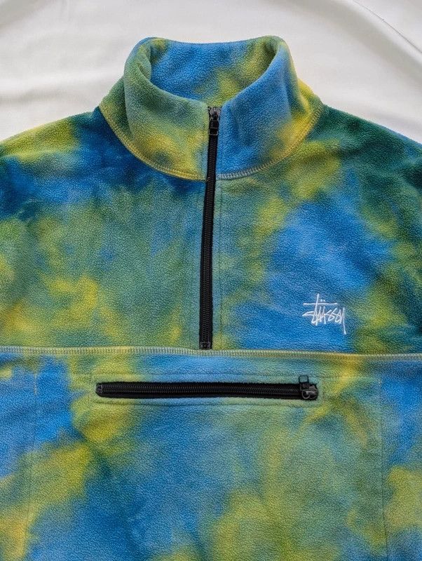 Stussy Stussy Quarter Zip Tie Dye Fleece Tie-Dyed pullover S Size US S / EU 44-46 / 1 - 2 Thumbnail
