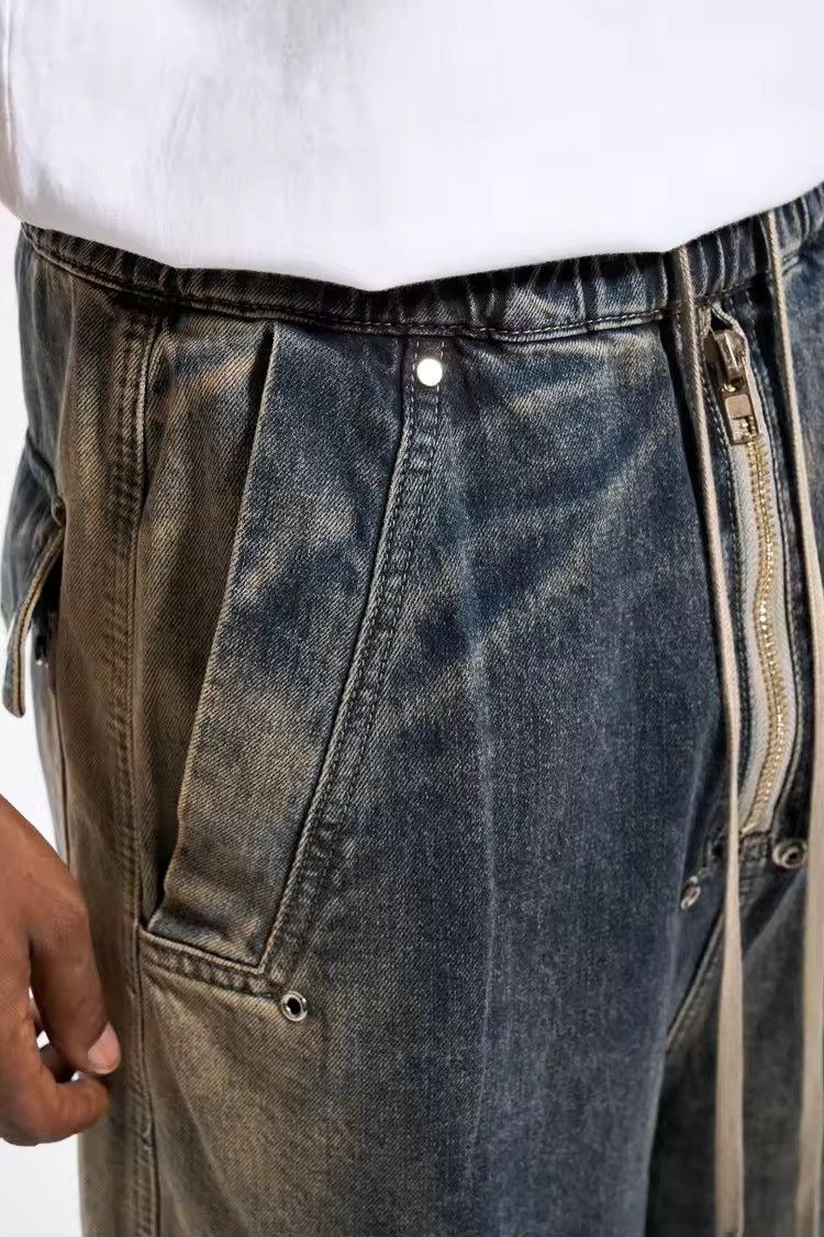 Japanese Brand × Jean Baggy Washed Zipper Gradient Vintage Denim Jeans Size US 30 / EU 46 - 5 Thumbnail