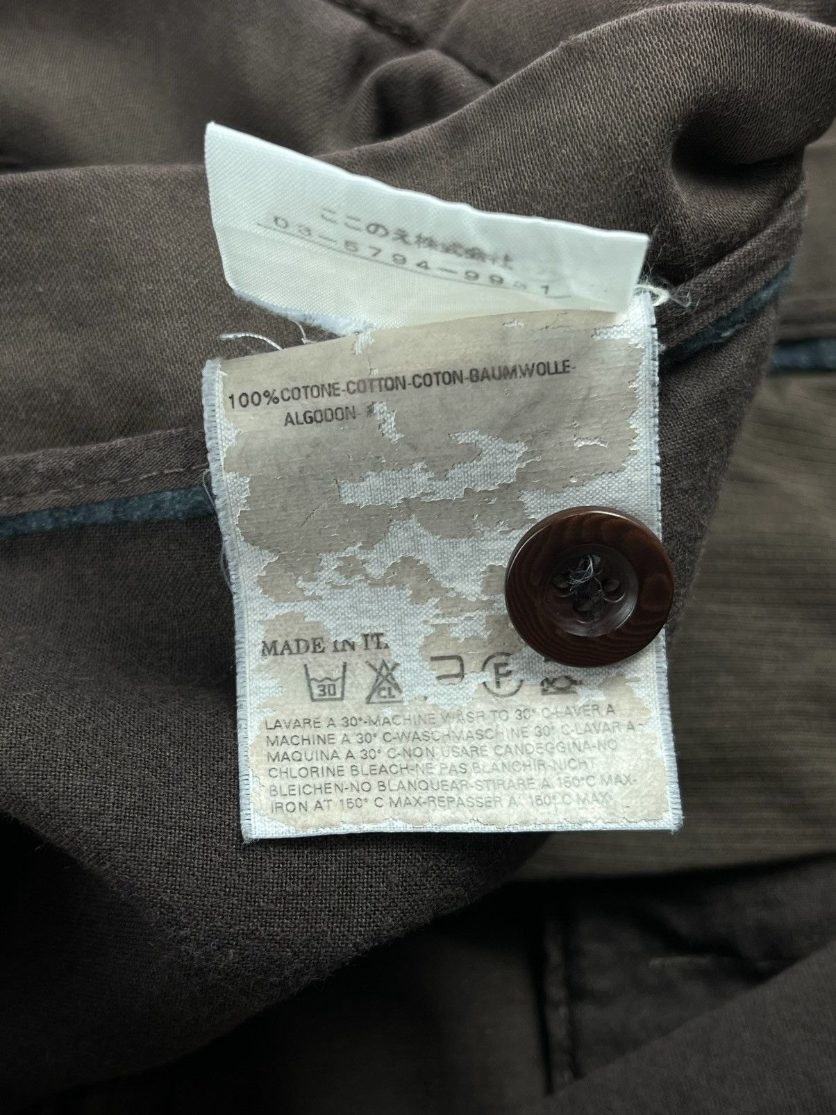 Maison Margiela SS06 Maison Martin Margiela Brown Straight Pants Trousers Size US 30 / EU 46 - 8 Thumbnail