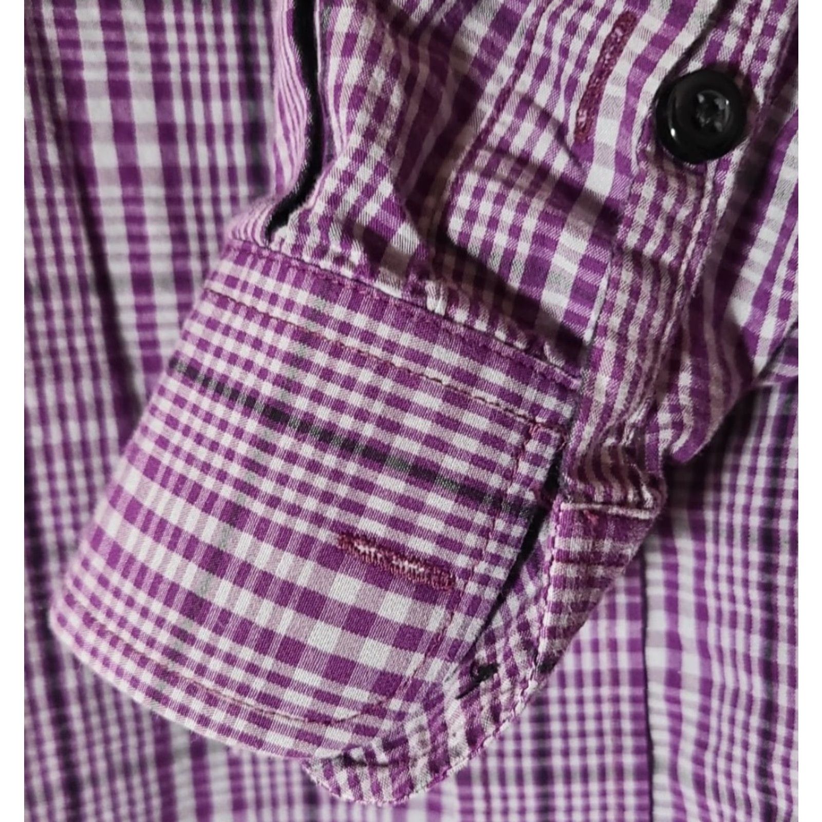 Vintage VINTAGE Panhandle Mens Purple Plaid Button Up XL Long Sleeve Cotton Cowboy Western Size US XL / EU 56 / 4 - 5 Thumbnail