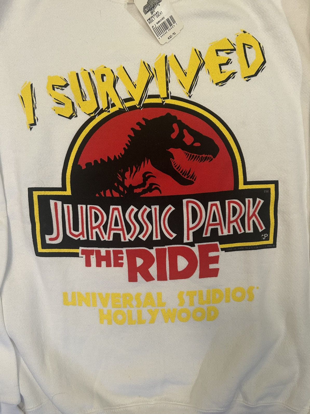 Universal Studios Vintage 90s Jurassic Park The Ride Crewneck Universal Studio Size US M / EU 48-50 / 2 - 2 Thumbnail