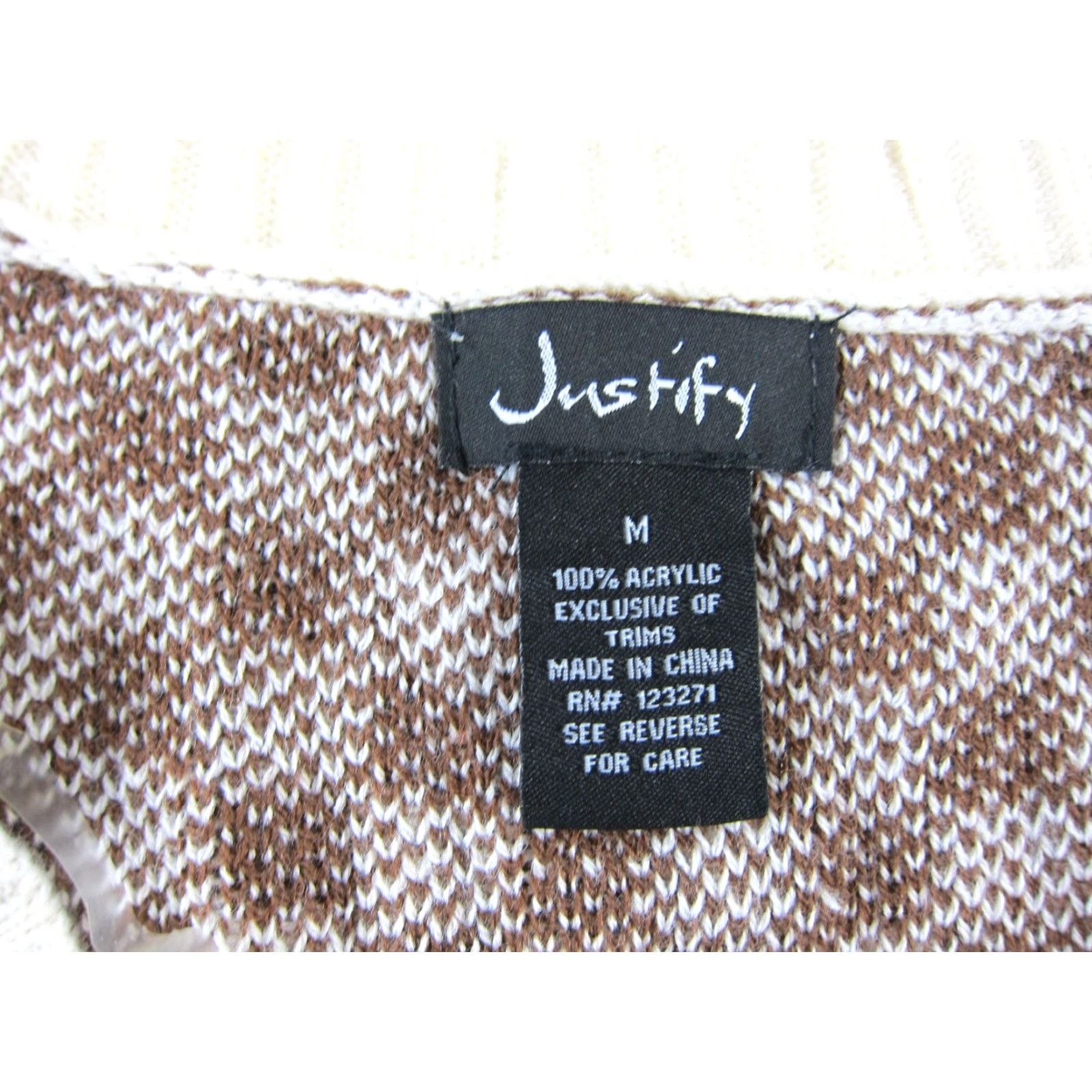 Vintage NWT Justify Ivory Brown Checkerboard Sleeveless Cropped Tight Knit Vest M Size M / US 6-8 / IT 42-44 - 3 Thumbnail