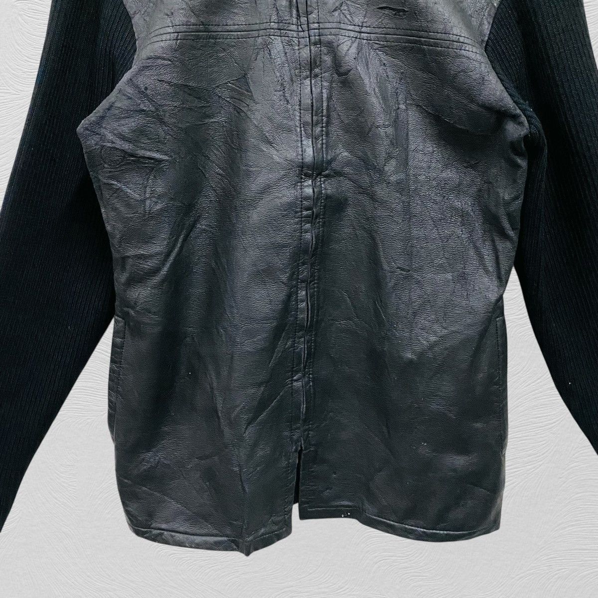 If Six Was Nine 🔥 Tornado mart jacket leather knit Size US M / EU 48-50 / 2 - 5 Thumbnail