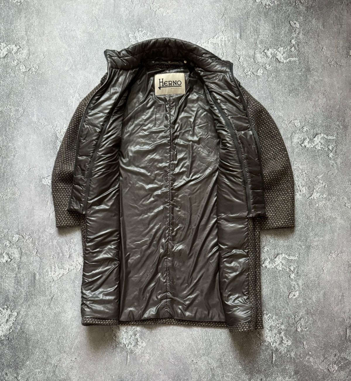 Designer × Herno Herno 46 WMNS GIACCONE HALF COAT long jacket Size L / US 10 / IT 46 - 12 Thumbnail