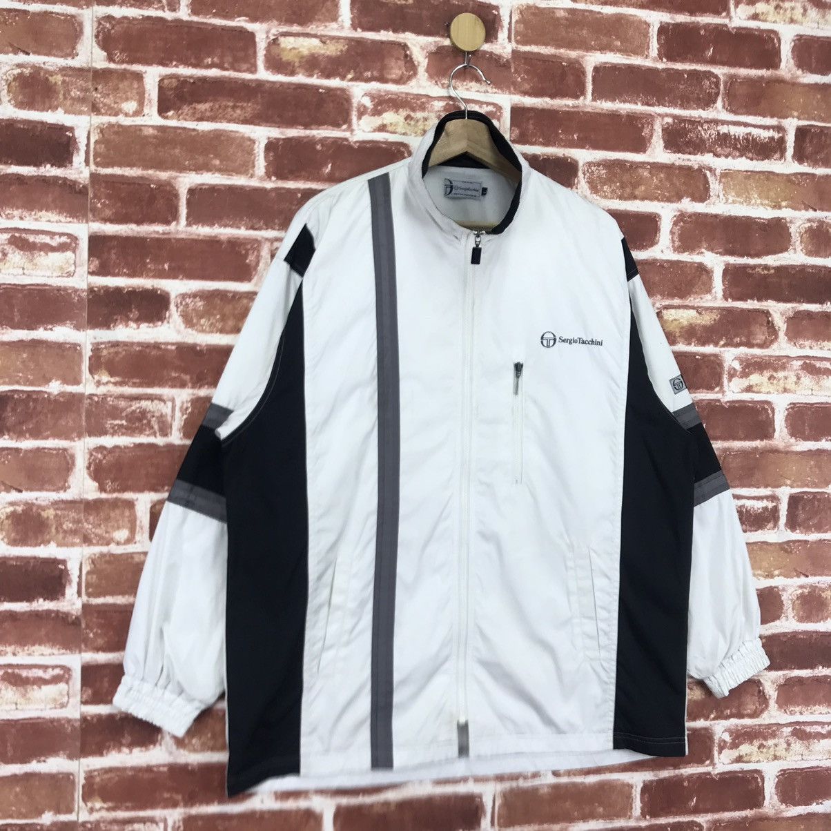Sergio Tacchini × Vintage Sergio Tacchini Zip Up Light Jacket Size US XL / EU 56 / 4 - 3 Thumbnail