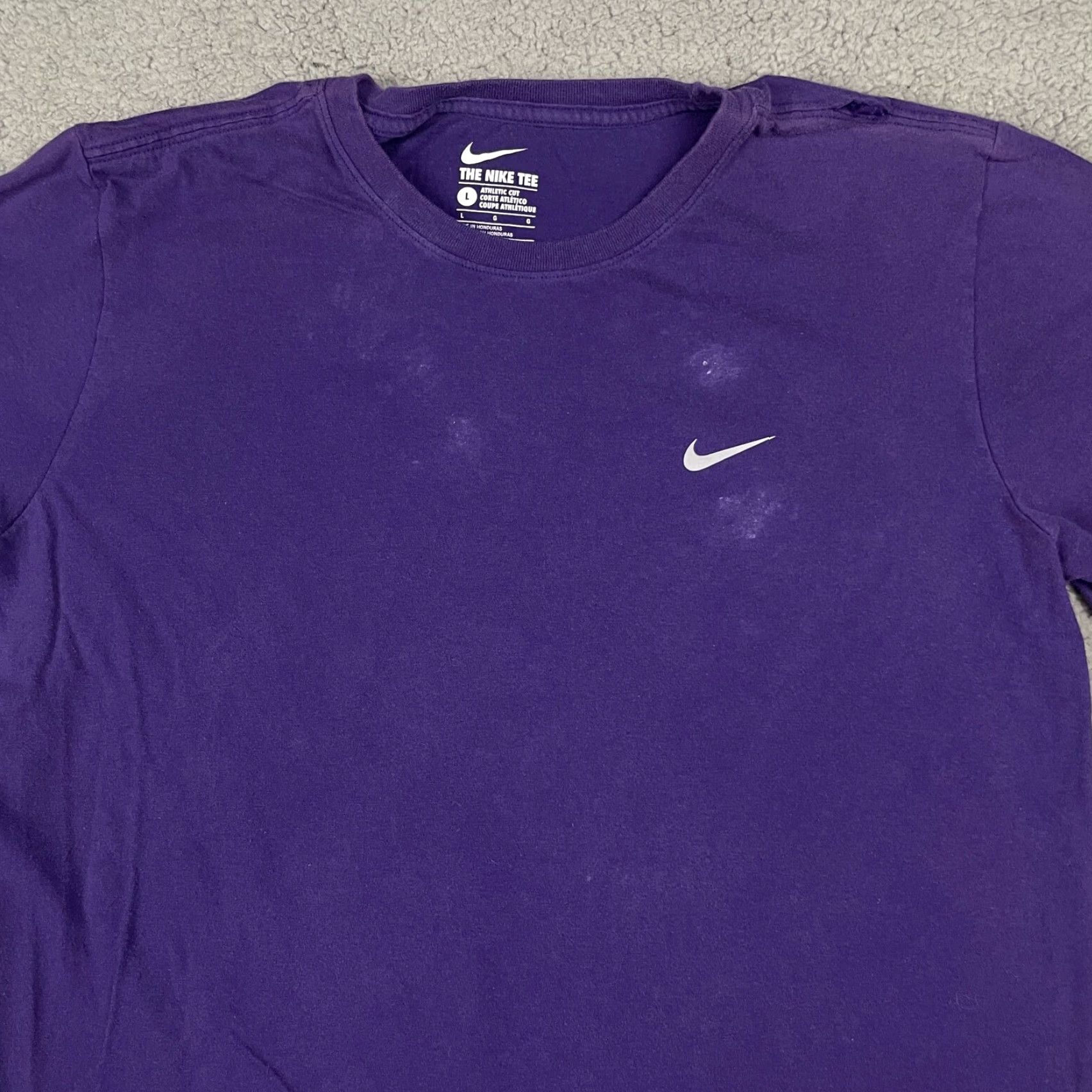Nike Nike Tshirt Nike Dri-FIT Shirt Logo Purple L Adult Mens Short Sleeve Crew Neck Size US L / EU 52-54 / 3 - 2 Thumbnail