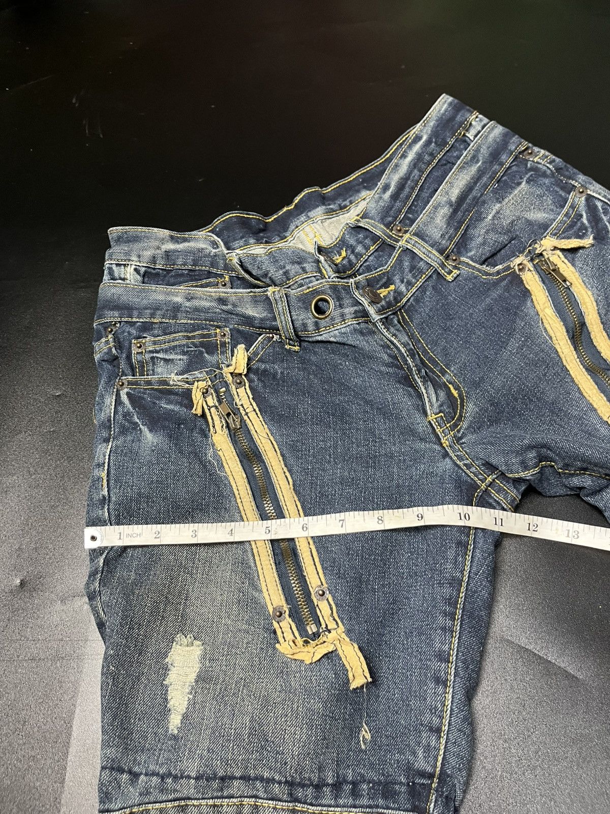 If Six Was Nine × Japanese Brand × Le Grande Bleu (L.G.B.) Japanese Solberry Double Wist Gimmick Zipper Size US 31 - 15 Thumbnail