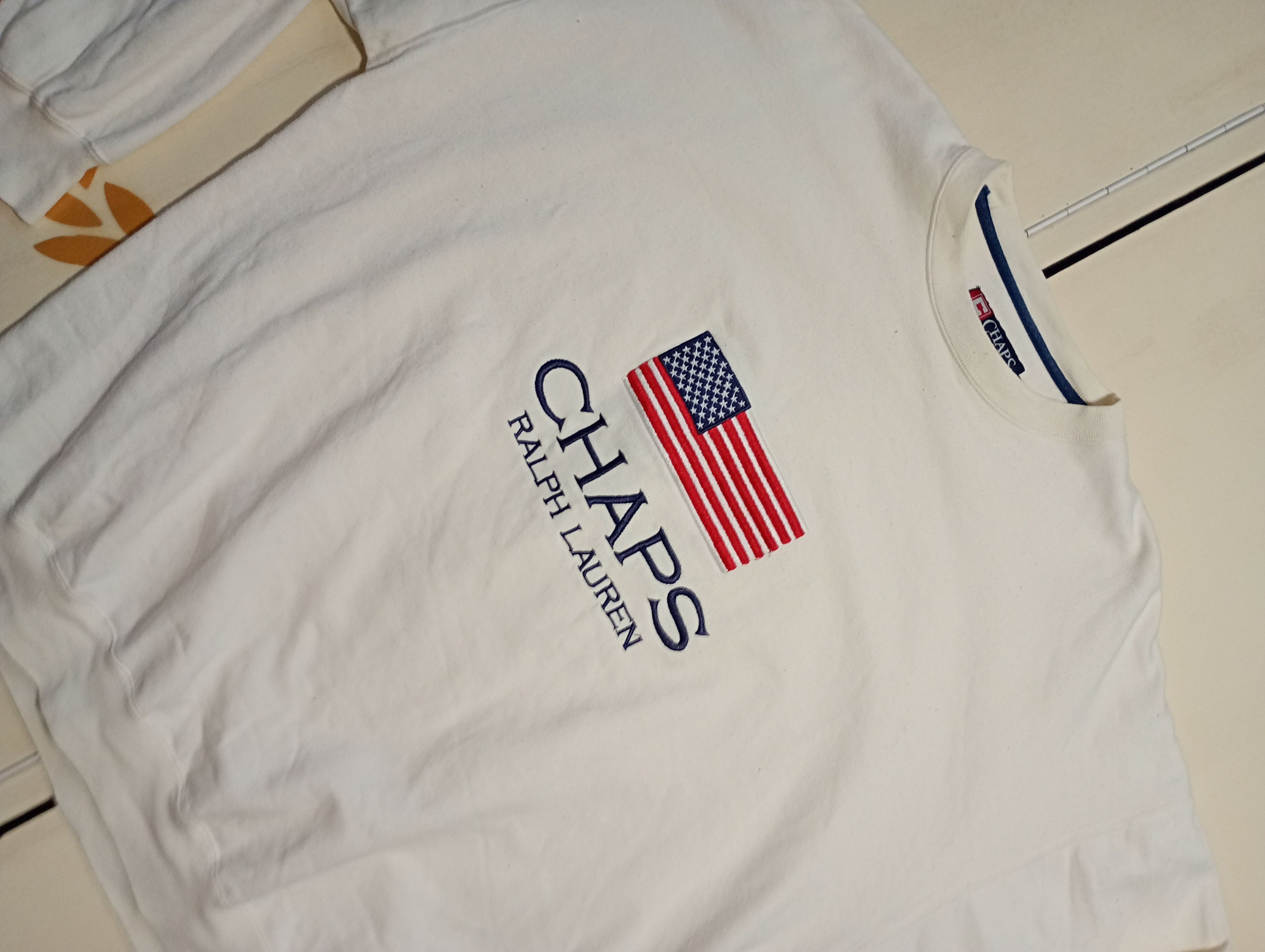 Chaps Ralph Lauren Chaps Ralph Lauren American Flag Sweatshirt Vintage Size US XL / EU 56 / 4 - 5 Thumbnail