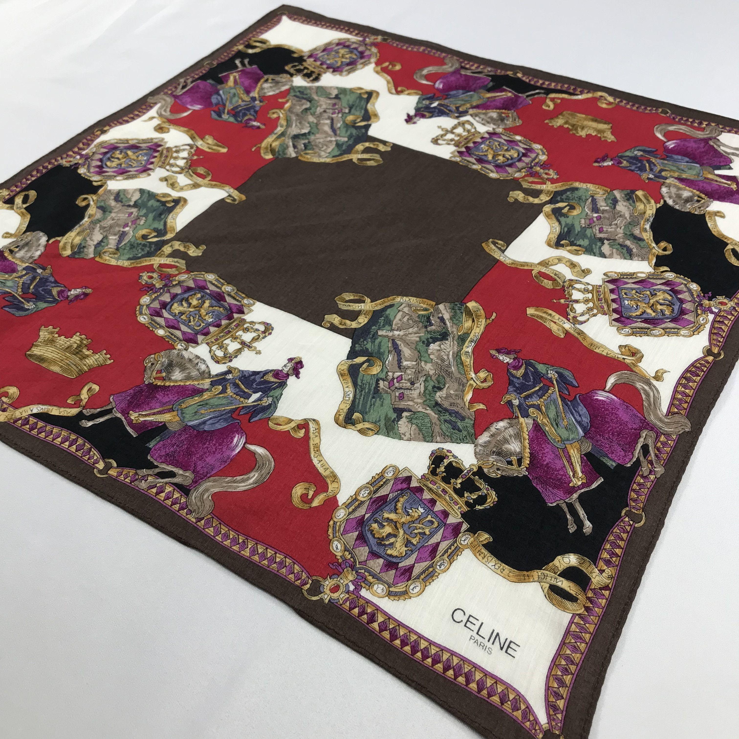 Celine × Vintage Celine Bandana / Handkerchief / Neckerchief - S2131 Size ONE SIZE - 2 Thumbnail