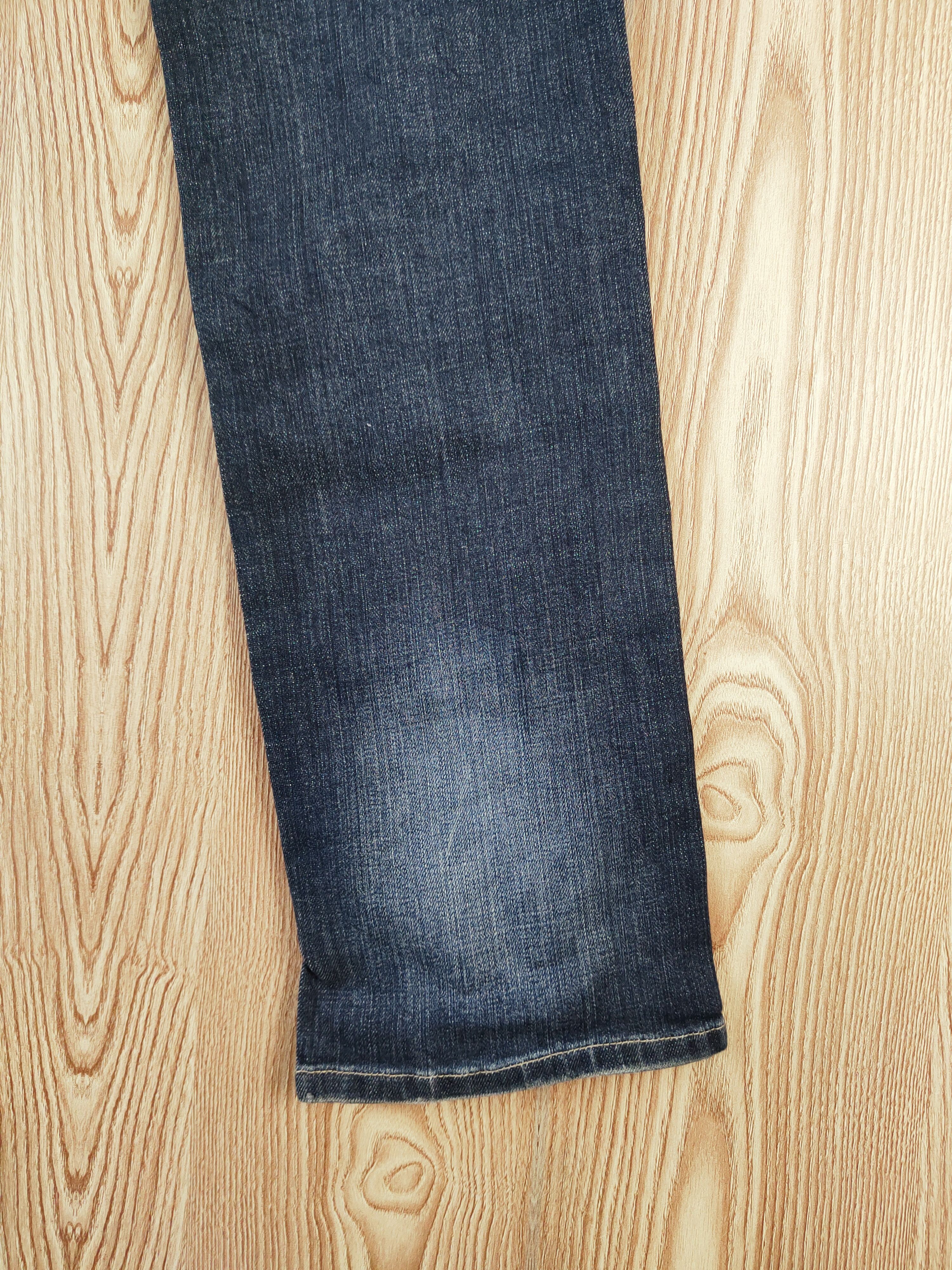 PPFM PPFM Dark Blue double waist Distressed Ripped Jeans #W382 Size US 32 / EU 48 - 13 Thumbnail