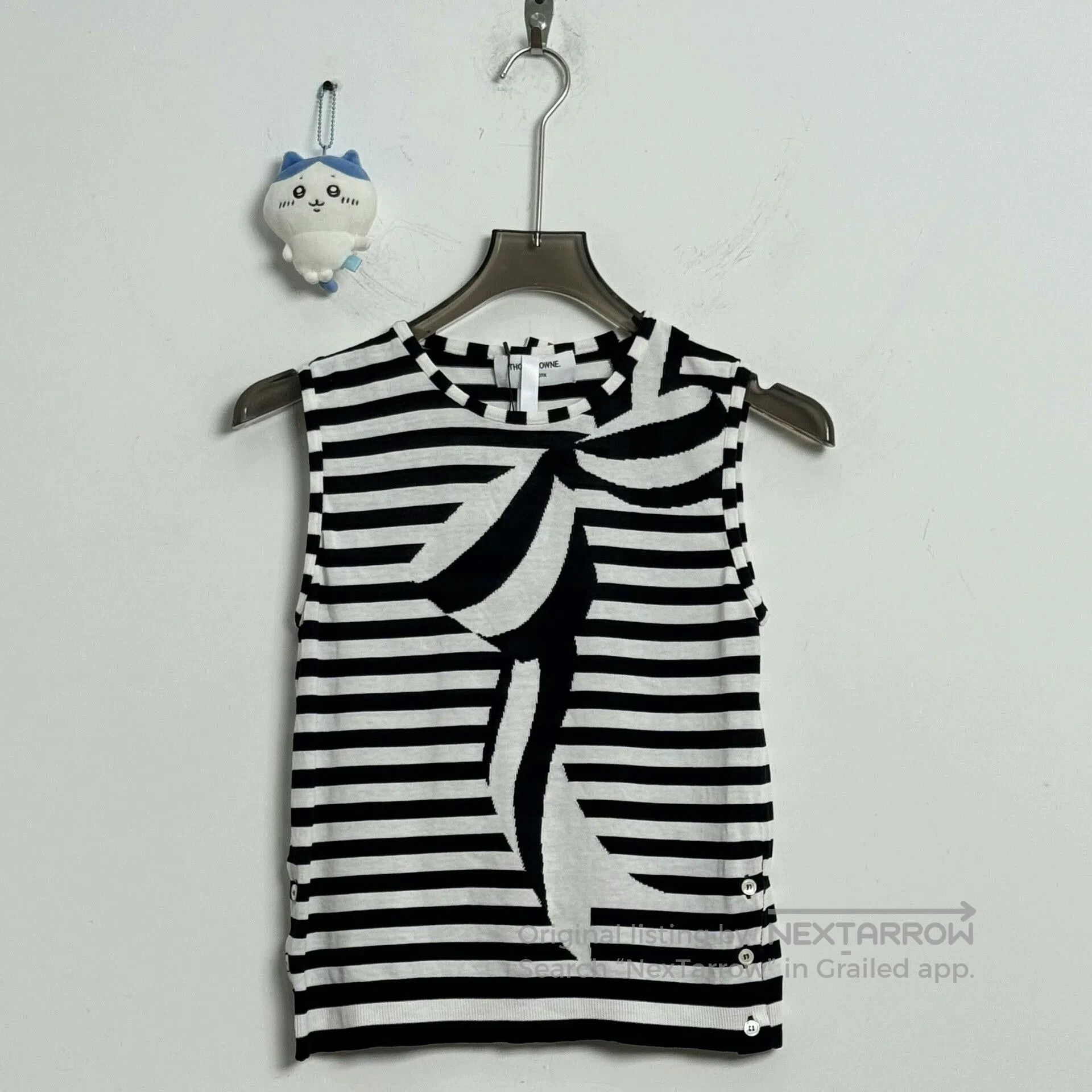 Thom Browne Thom Browne Black and White Striped Vest. Size M / US 6-8 / IT 42-44 - 1 Thumbnail