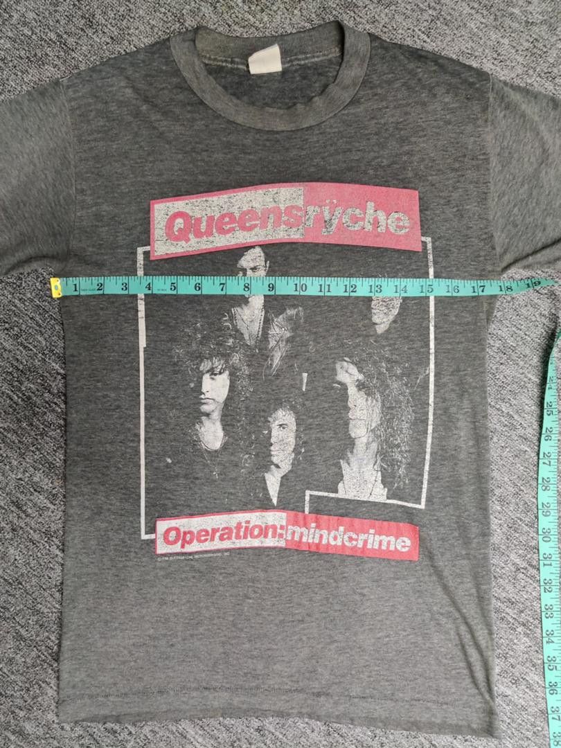 Band Tees Vintage 80s Queen Ryche Tour Band Tee Tshirt Size US M / EU 48-50 / 2 - 11 Thumbnail