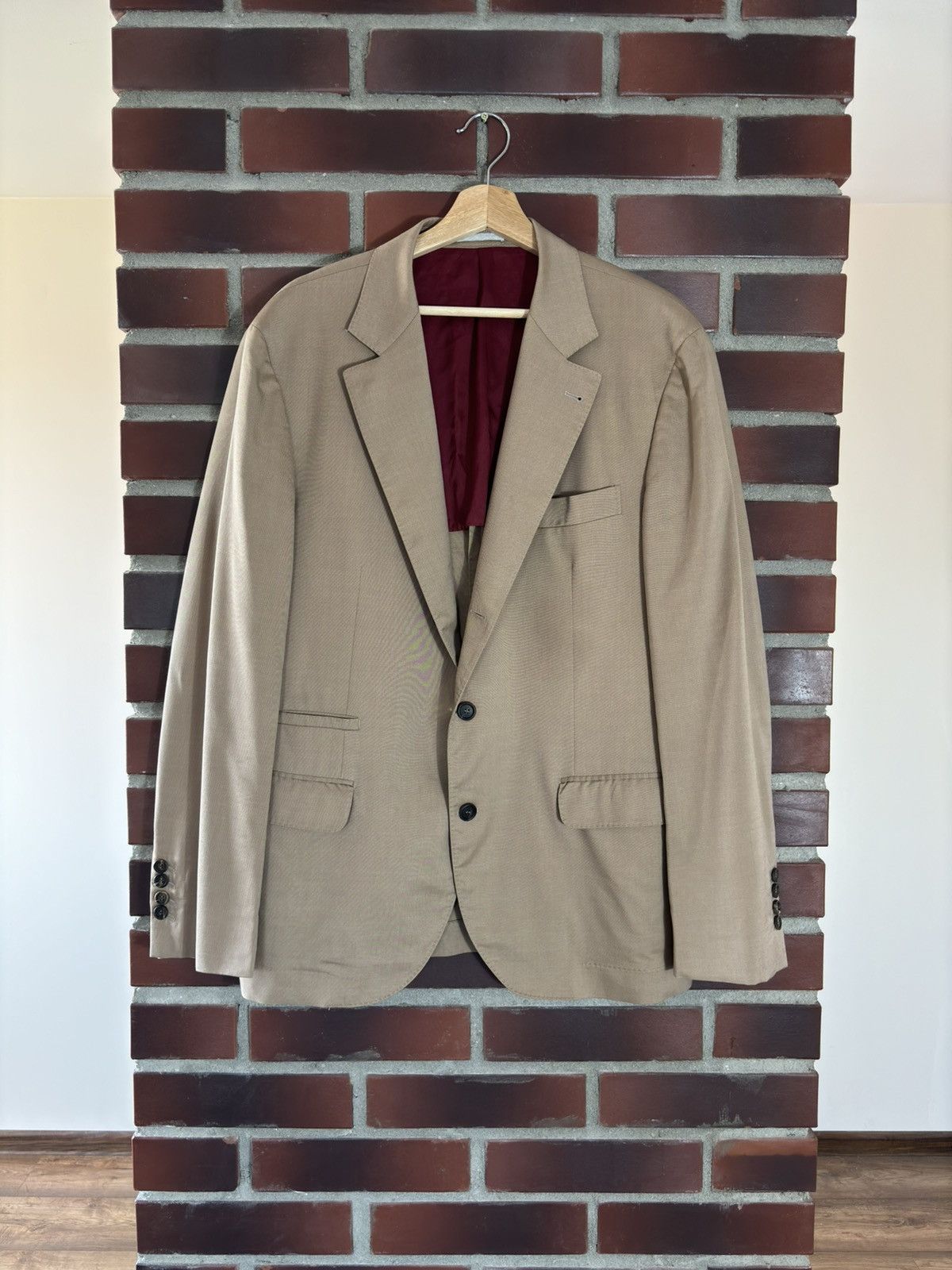Brunello Cucinelli × Designer Brunello Cucinelli Silk Wool Blazer Blazer Suit Jacket Size 44R - 1 Thumbnail