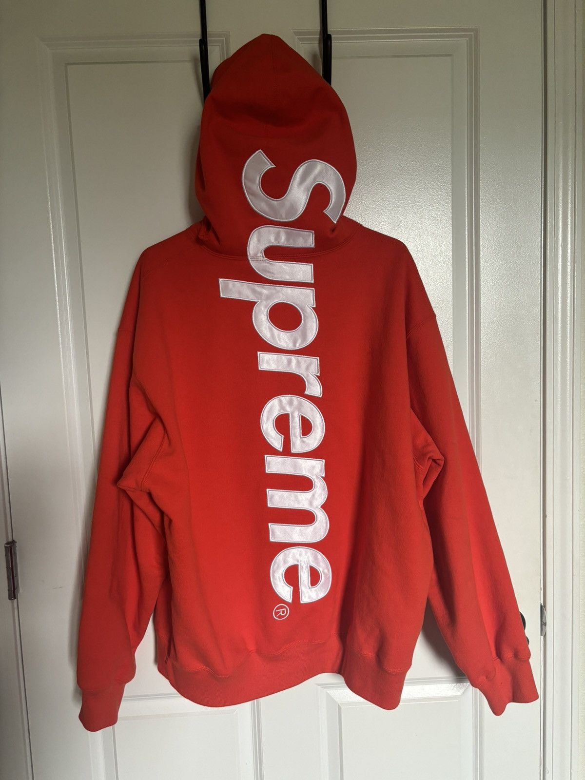 Supreme サテン LOGO Hood L