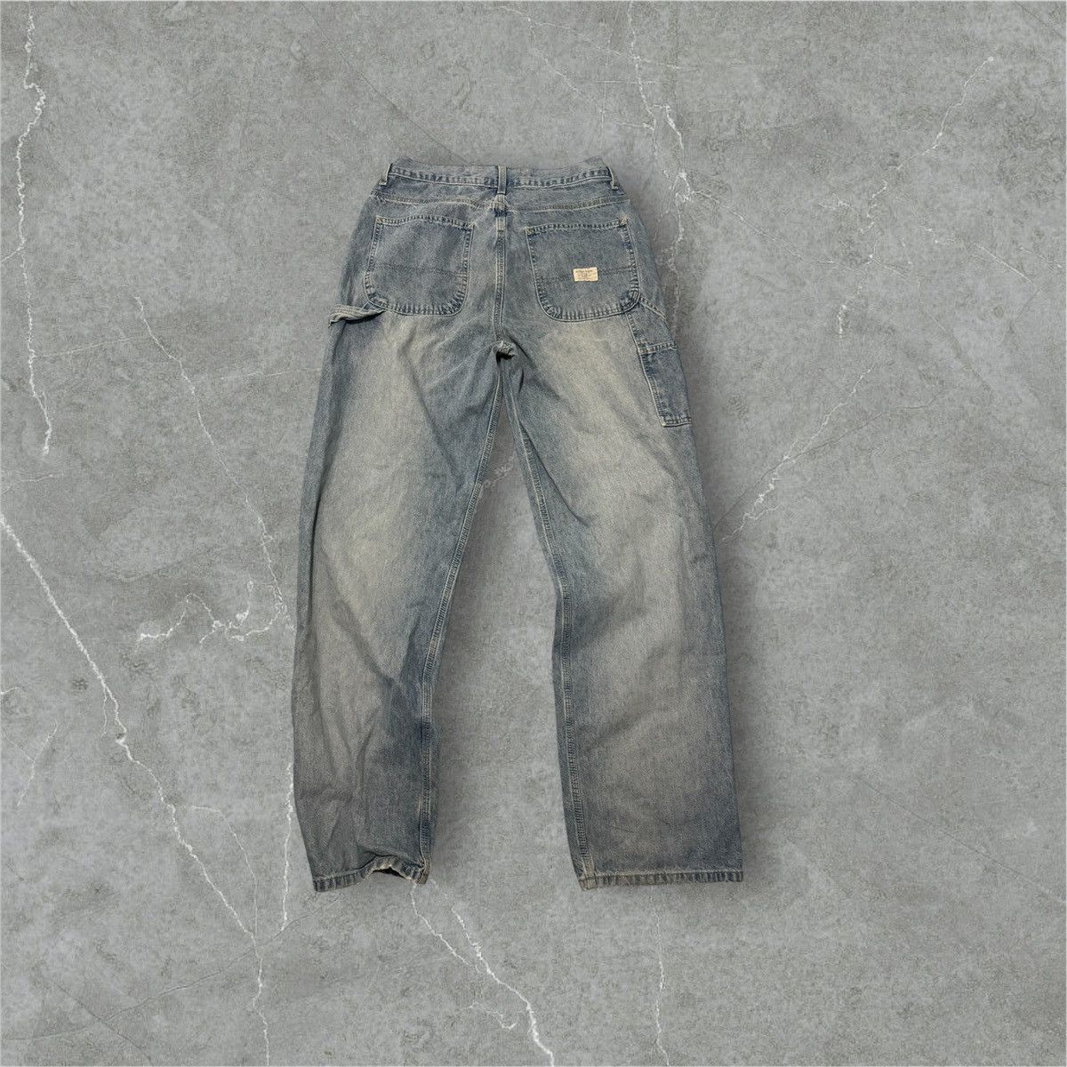 Vintage Rare Stressed Baggy Carpenter Jeans Size US 35 - 2 Thumbnail