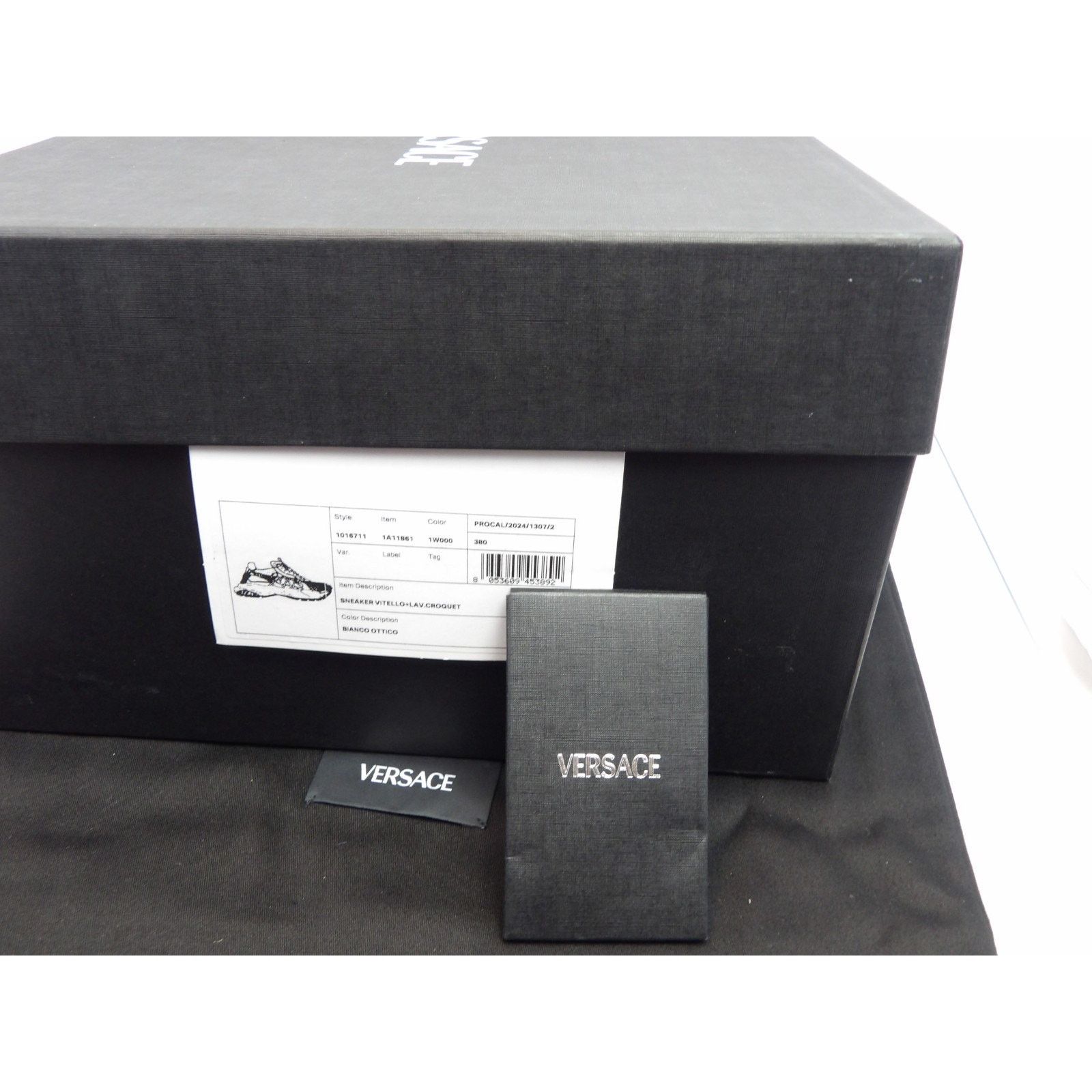 Versace VERSACE MERCURY WHITE LEATHER PLATFORM SNEAKERS 41.5 ITAL Size US 8.5 / EU 41-42 - 12 Thumbnail