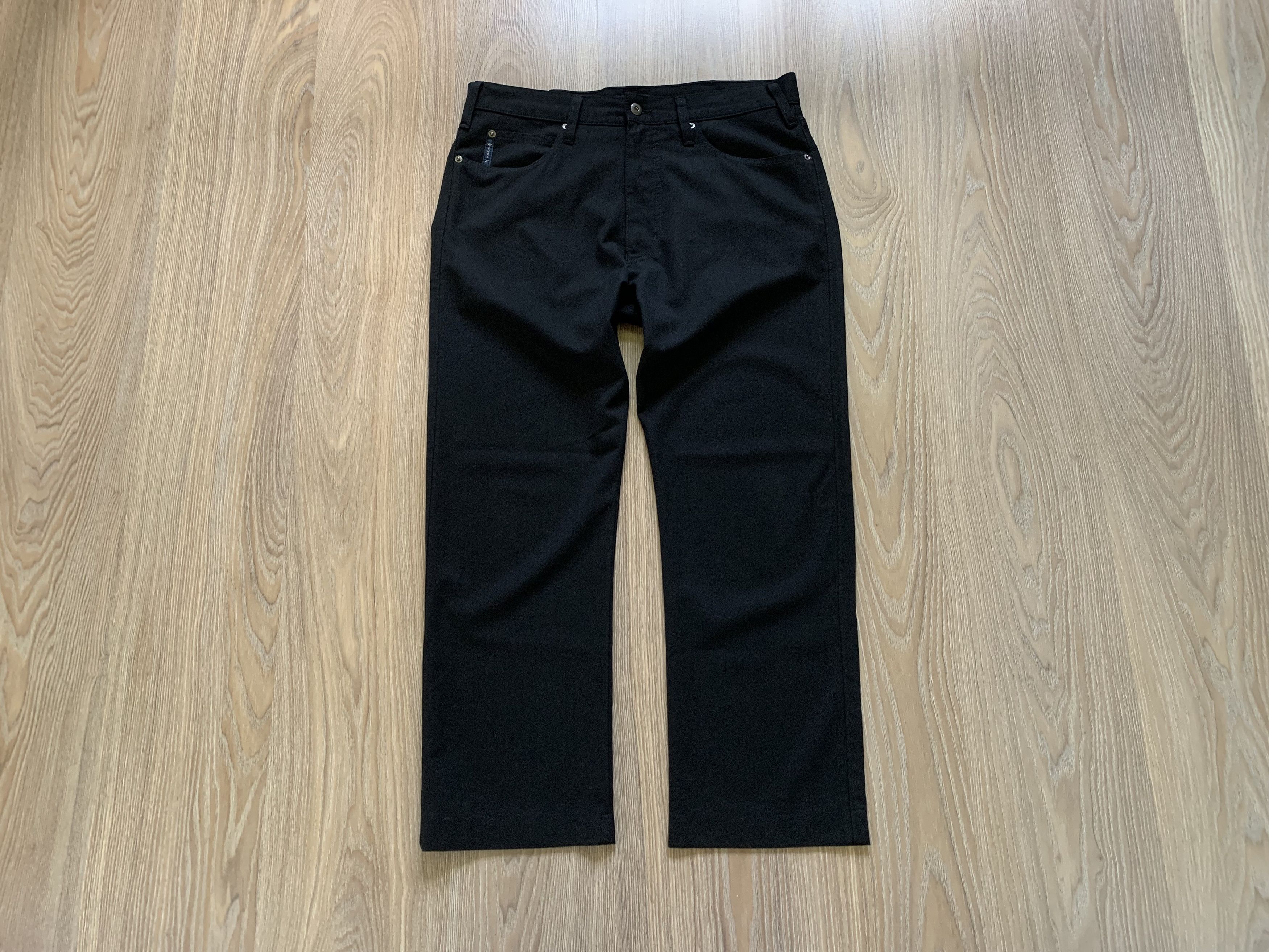 Giorgio Armani Vintage Armani Jeans Comfort Fit Stretch Black Casual Pants Size US 34 / EU 50 - 1 Thumbnail