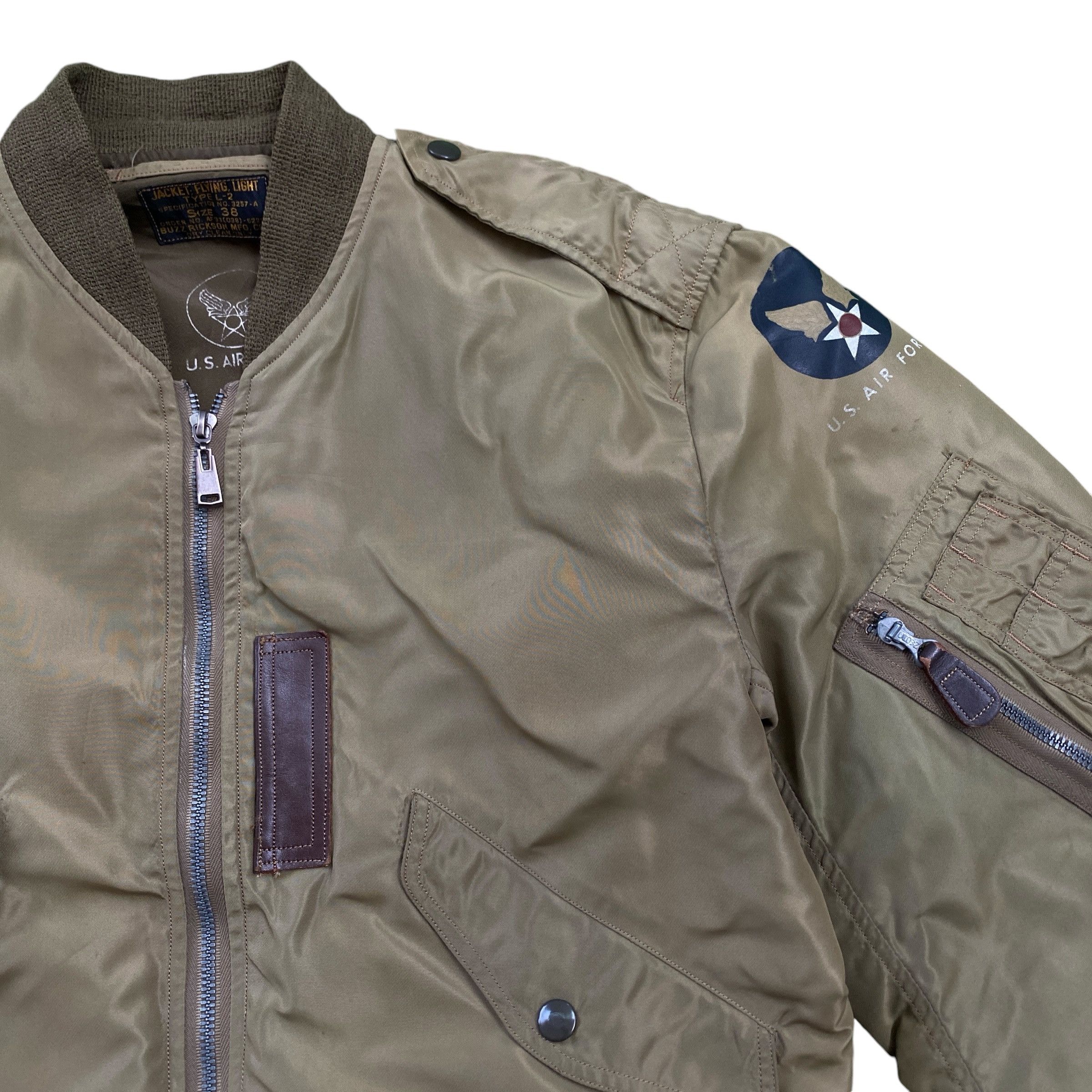Buzz Rickson's Buzz Ricksons L-2 Flight Bomber Jacket Size US M / EU 48-50 / 2 - 2 Thumbnail