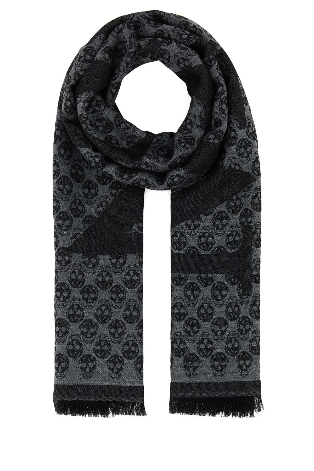 Alexander McQueen Embroidered Wool Foulard Size ONE SIZE - 1 Thumbnail