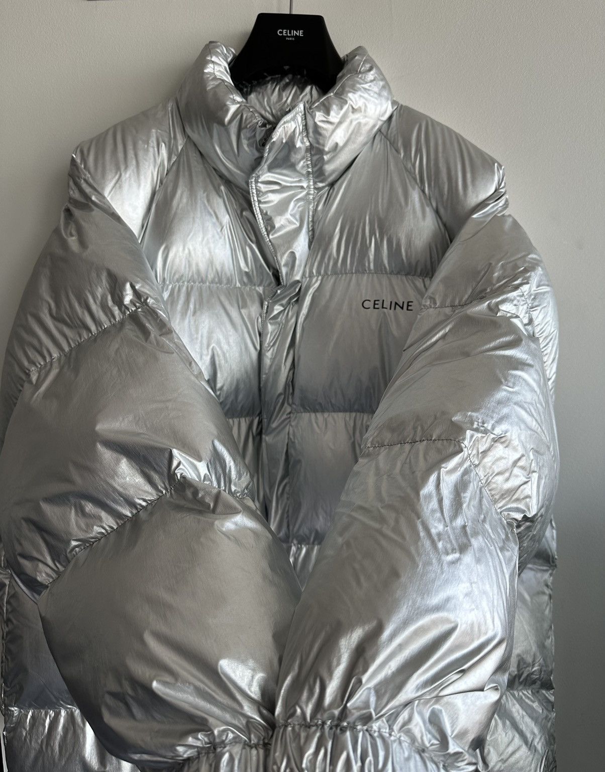 Celine × Hedi Slimane $4,500 Runway Celine Hedi Slimane Coat Goose Down Size US XXL / EU 58 / 5 - 5 Thumbnail