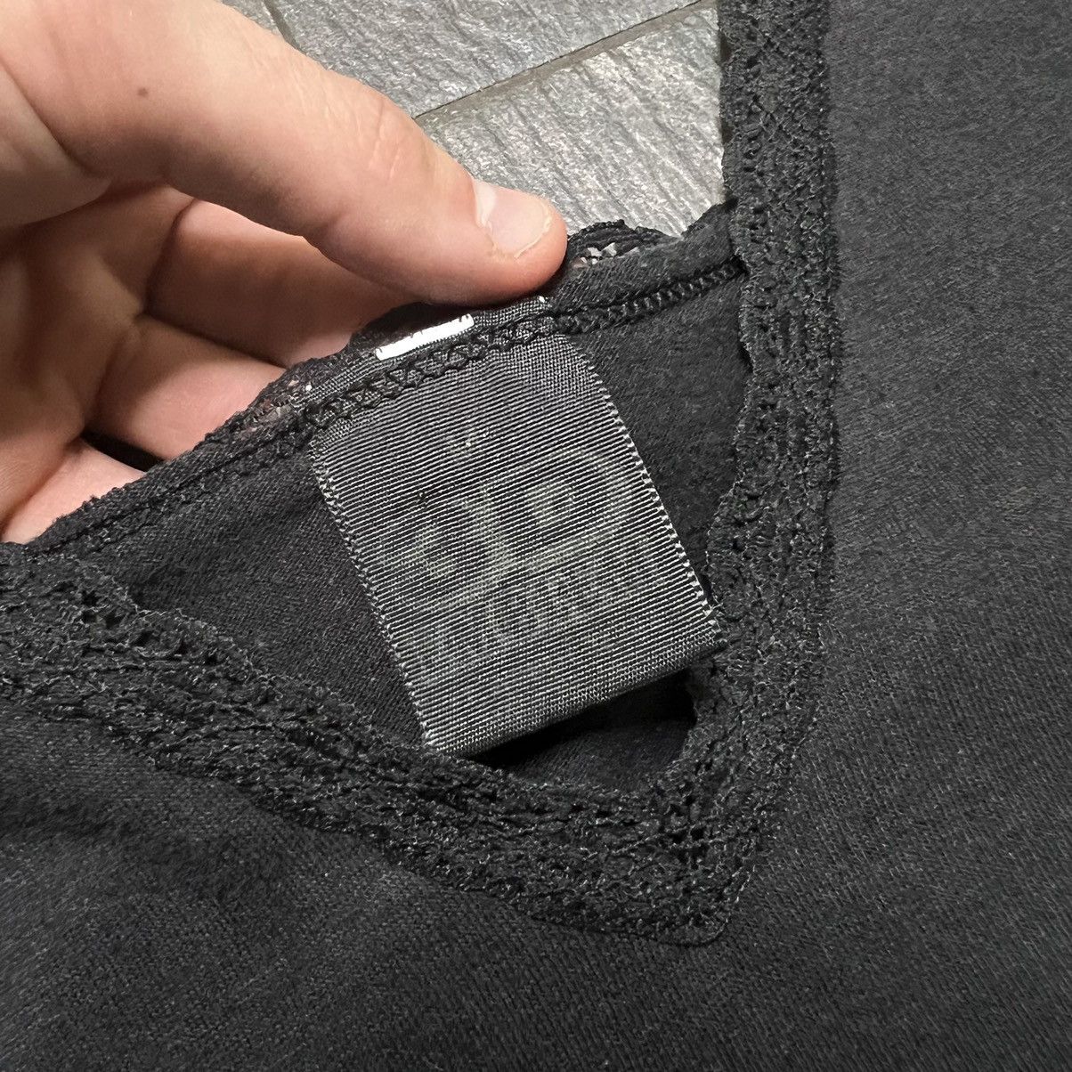 Vintage 1989 3D emblem Harley Davidson lace crop top Size M / US 6-8 / IT 42-44 - 4 Thumbnail